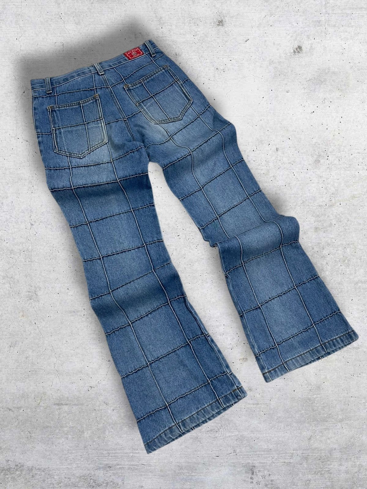 Japanese Brand VINTAGE NEW SPORTS USA 90S OG FLARED KINKY DISTRESSED DENIM Size US 27 - 10 Thumbnail