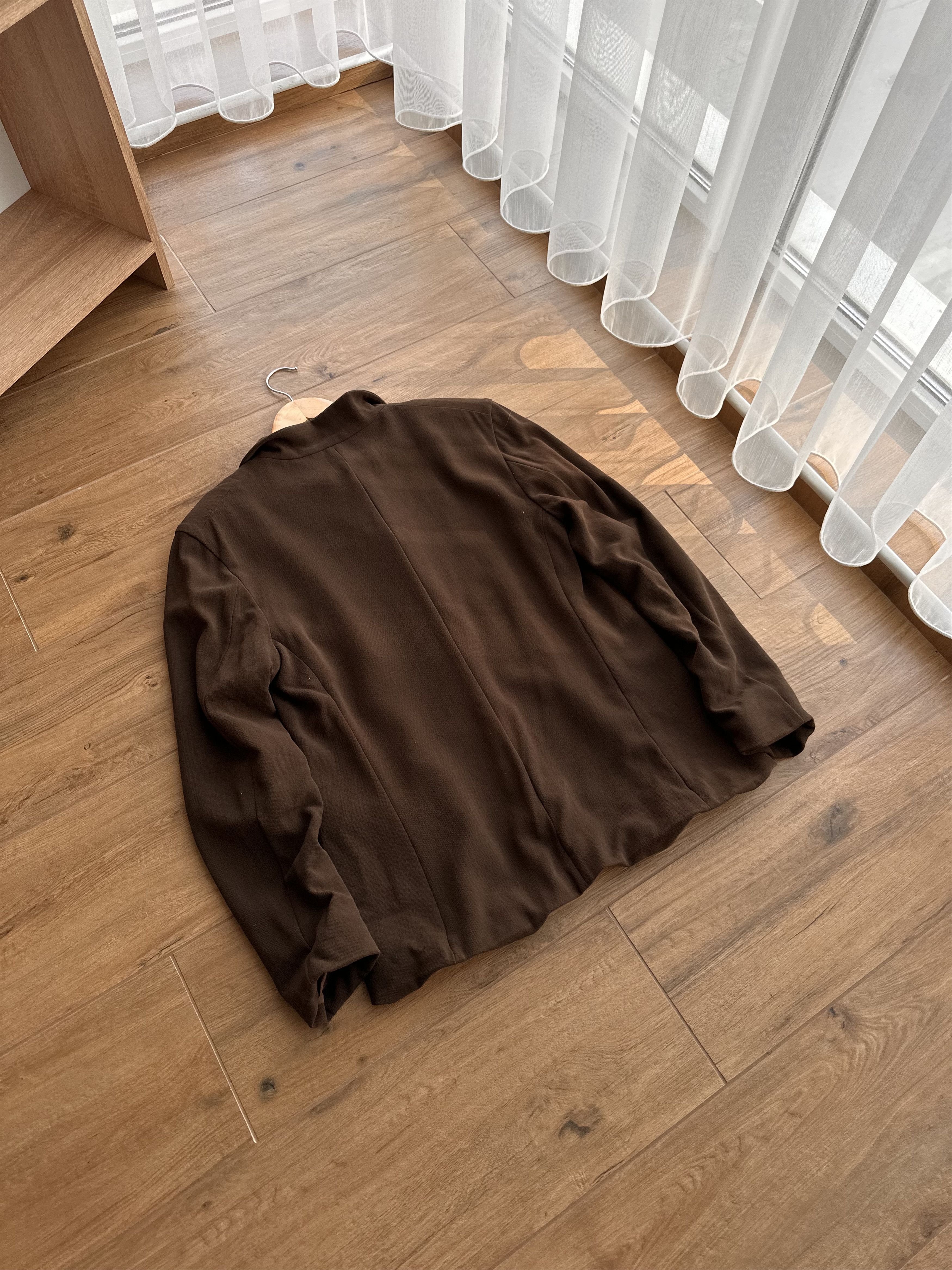 Jil Sander Vintage Jil Sander Brown Luxury Pockets Fleece Wool Blazer Size M / US 6-8 / IT 42-44 - 2 Thumbnail