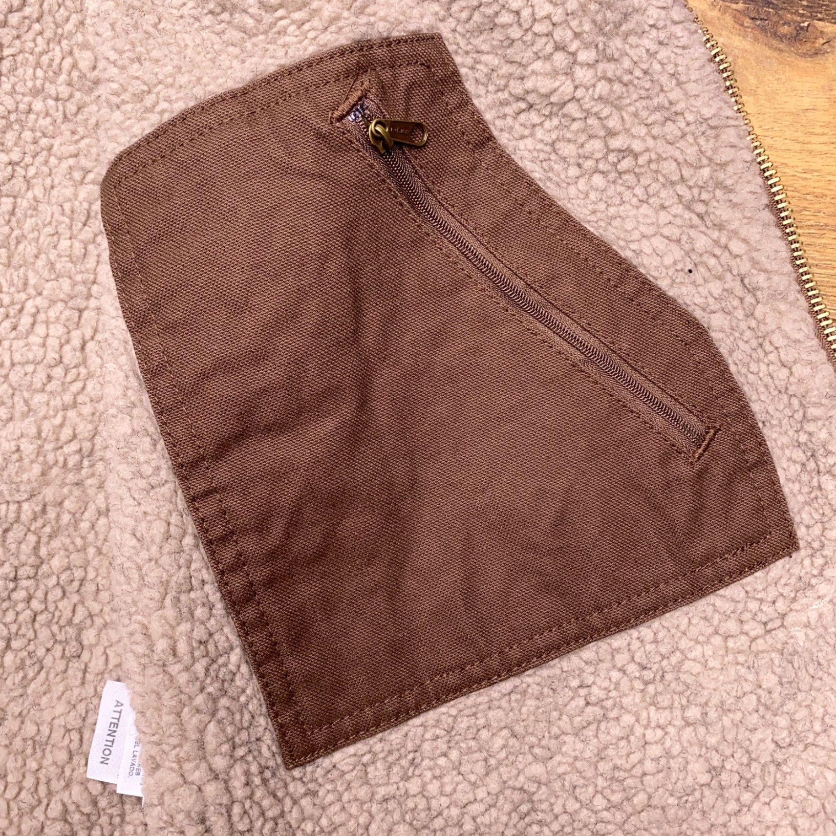 Vintage Berne Workwear Vest Mens XL Brown Canvas Sherpa Lined New Size US XL / EU 56 / 4 - 5 Thumbnail