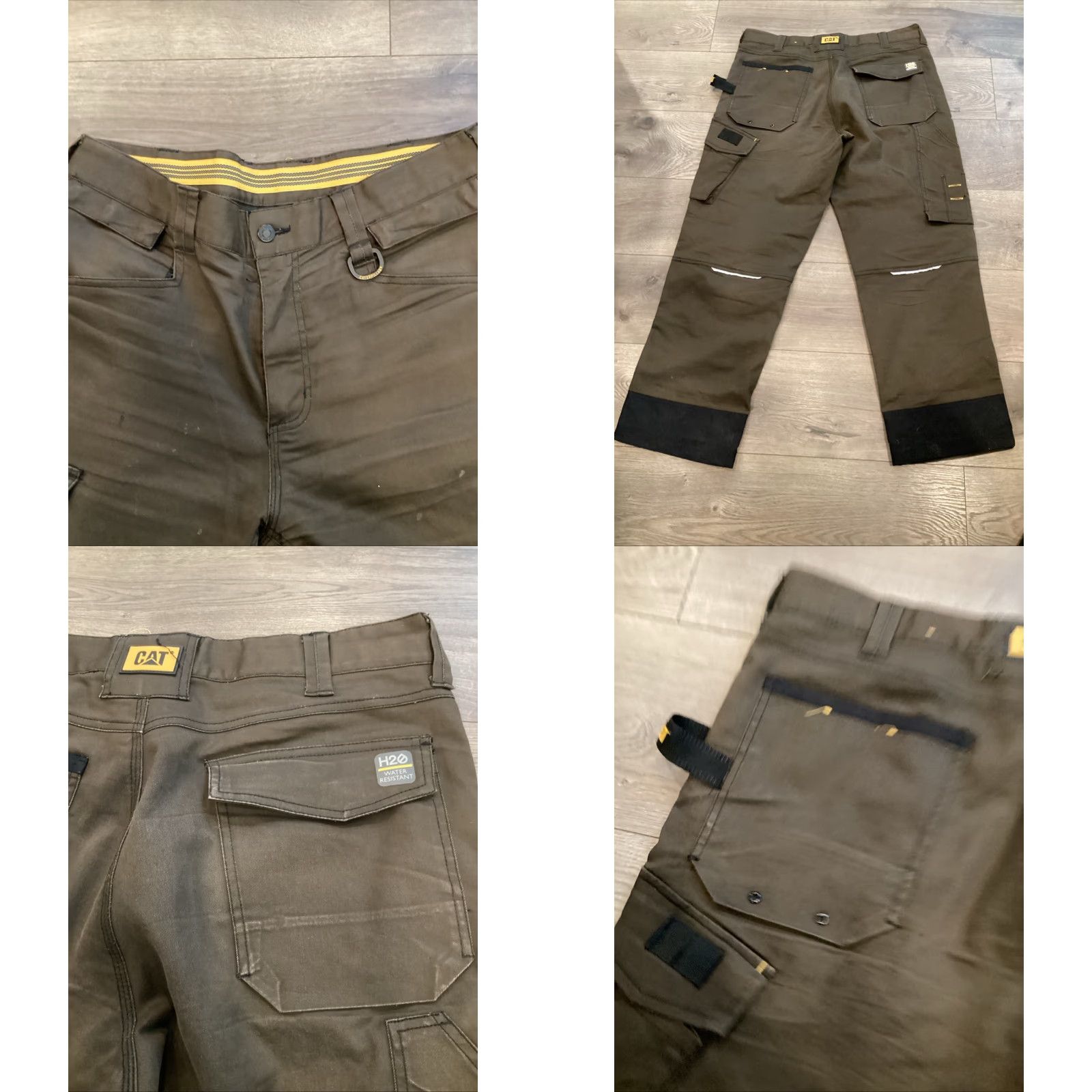 Caterpillar Caterpillar Work Pants Men Cargo Pocket Patch Holster CAT Trademark Canvas Brown 40x34 Straight Leg Size US 34 / EU 50 - 8 Thumbnail