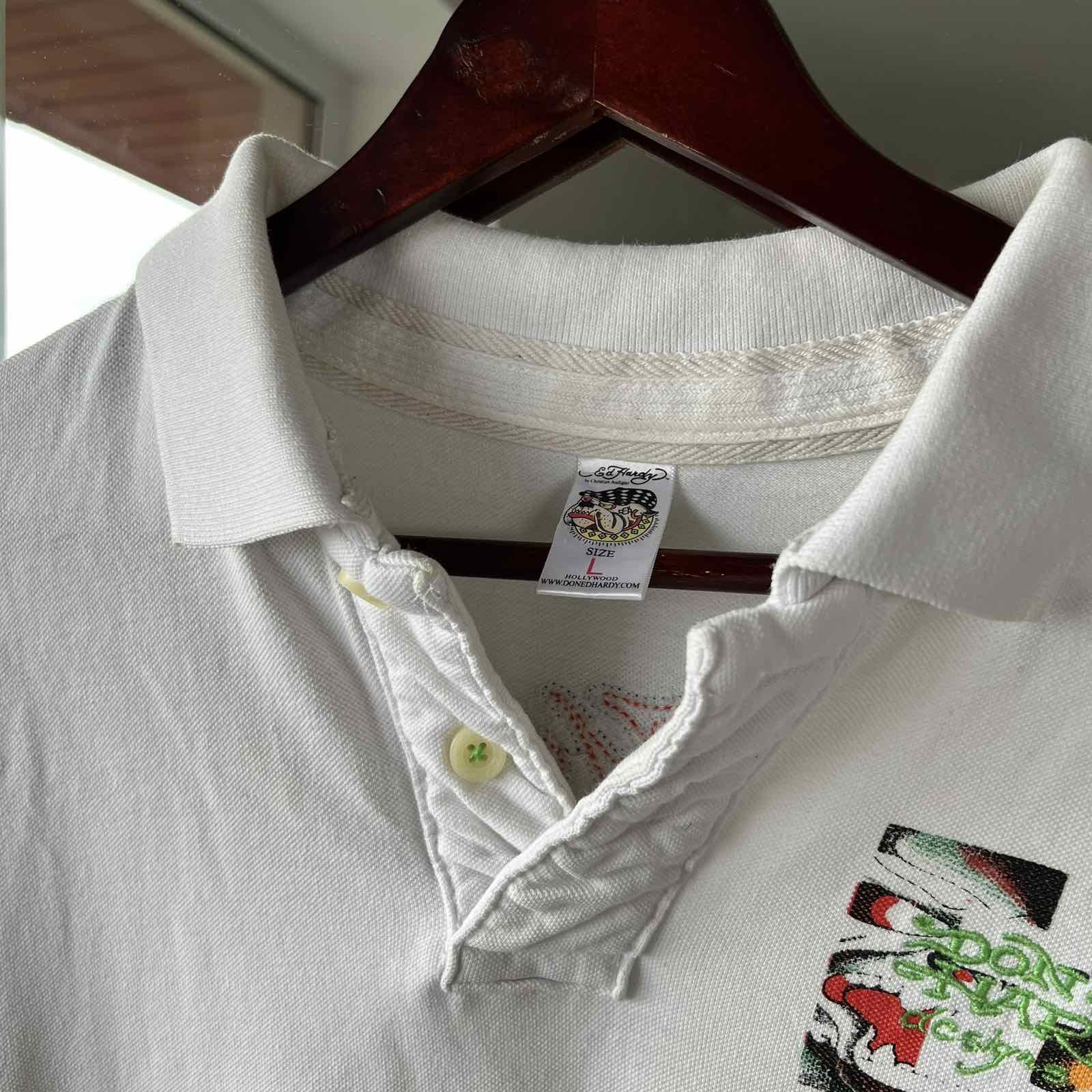 Ed Hardy Ed Hardy Polo Sz L Size US L / EU 52-54 / 3 - 3 Thumbnail