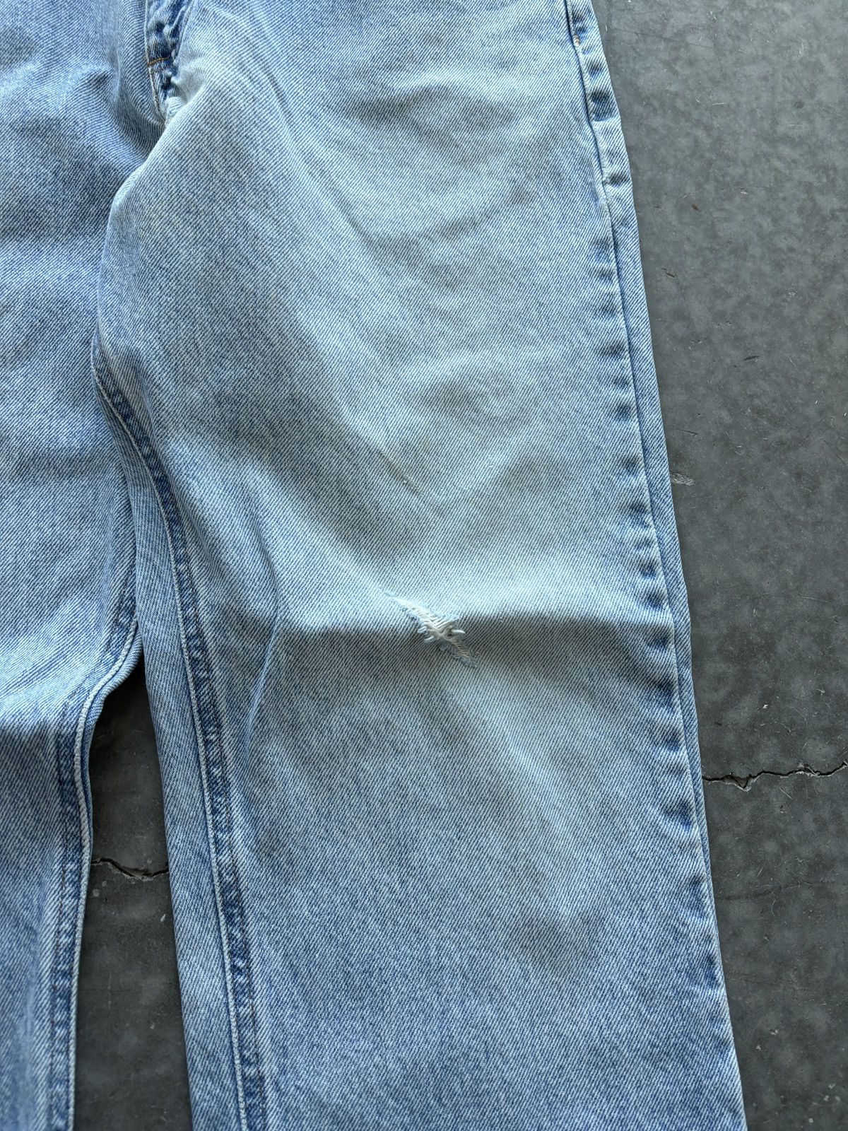 Carhartt Vintage Y2K Carhartt Denim Jeans 35x30 Light Wash Distressed Size US 35 - 6 Thumbnail