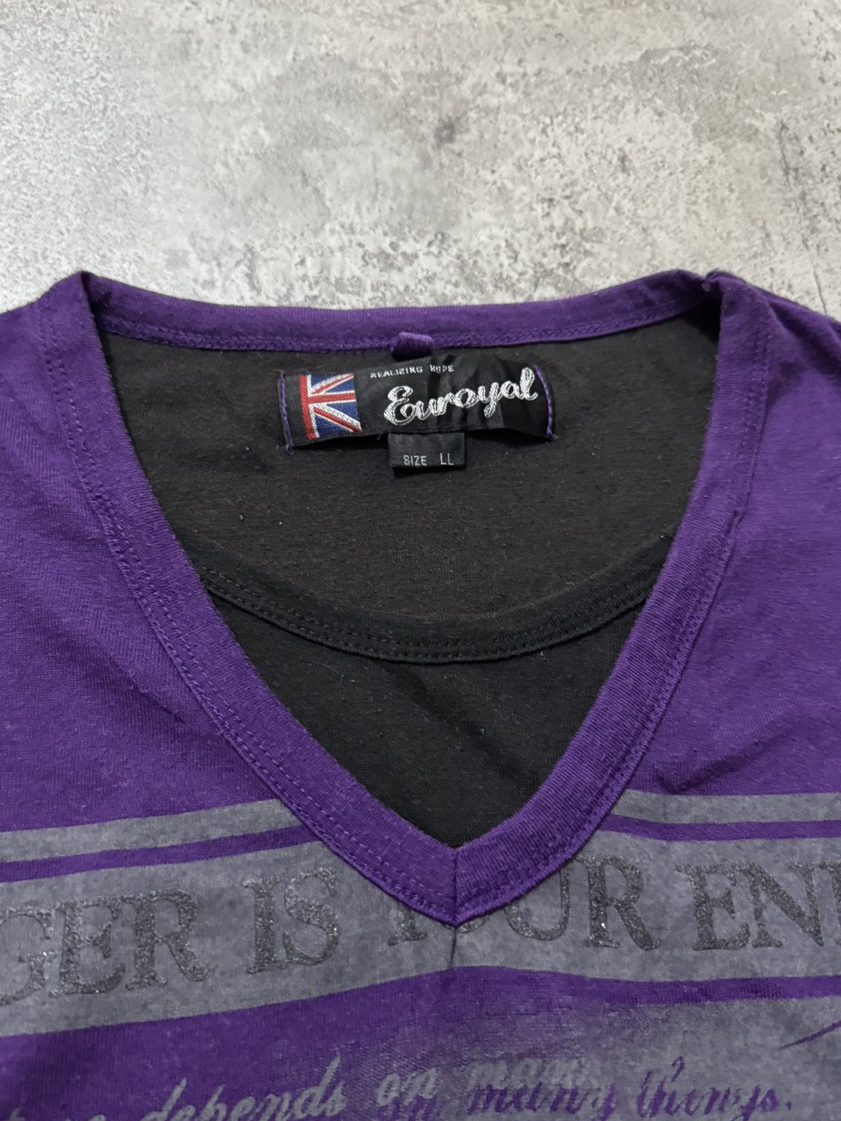 Hysteric Glamour Y2k Euroyal double layer poem ifsixwasnine longsleeve Size US L / EU 52-54 / 3 - 4 Thumbnail