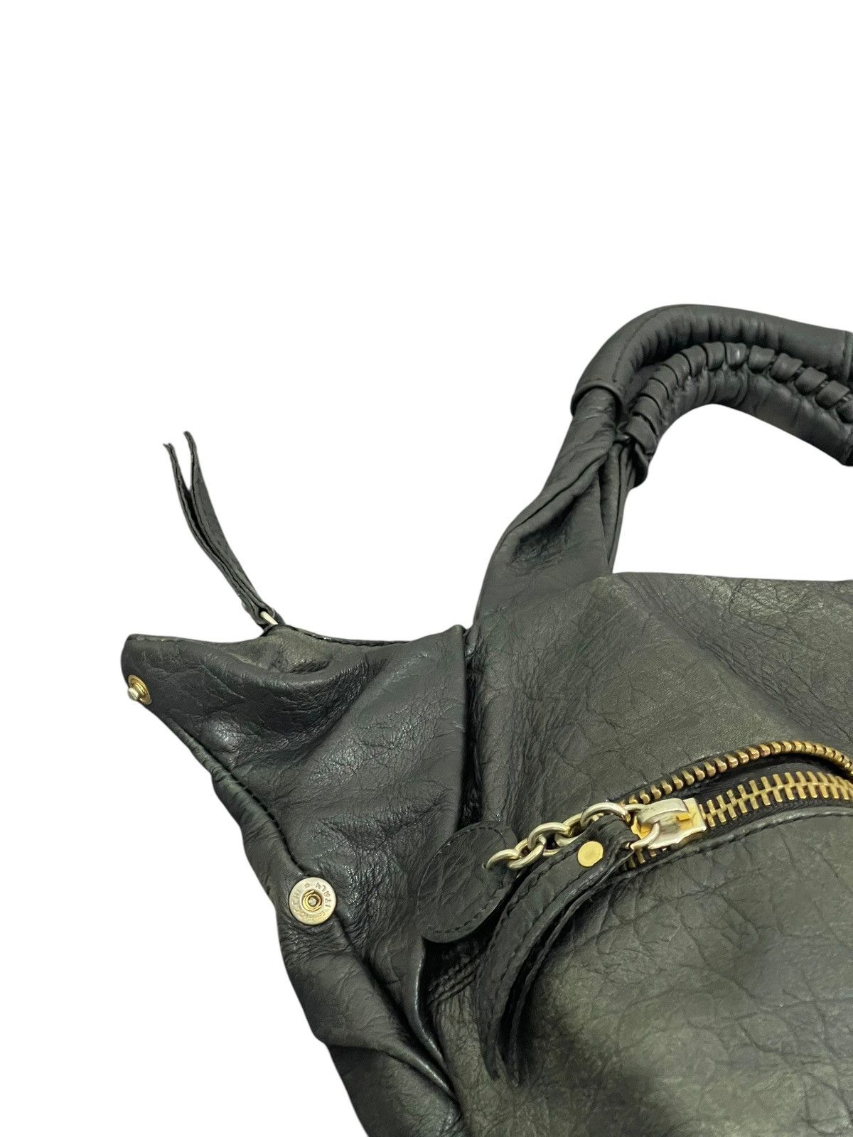 Genuine Leather Full Leather Del Conte Italy Hand Shoulder Bag 1🟩5 Size ONE SIZE - 13 Thumbnail