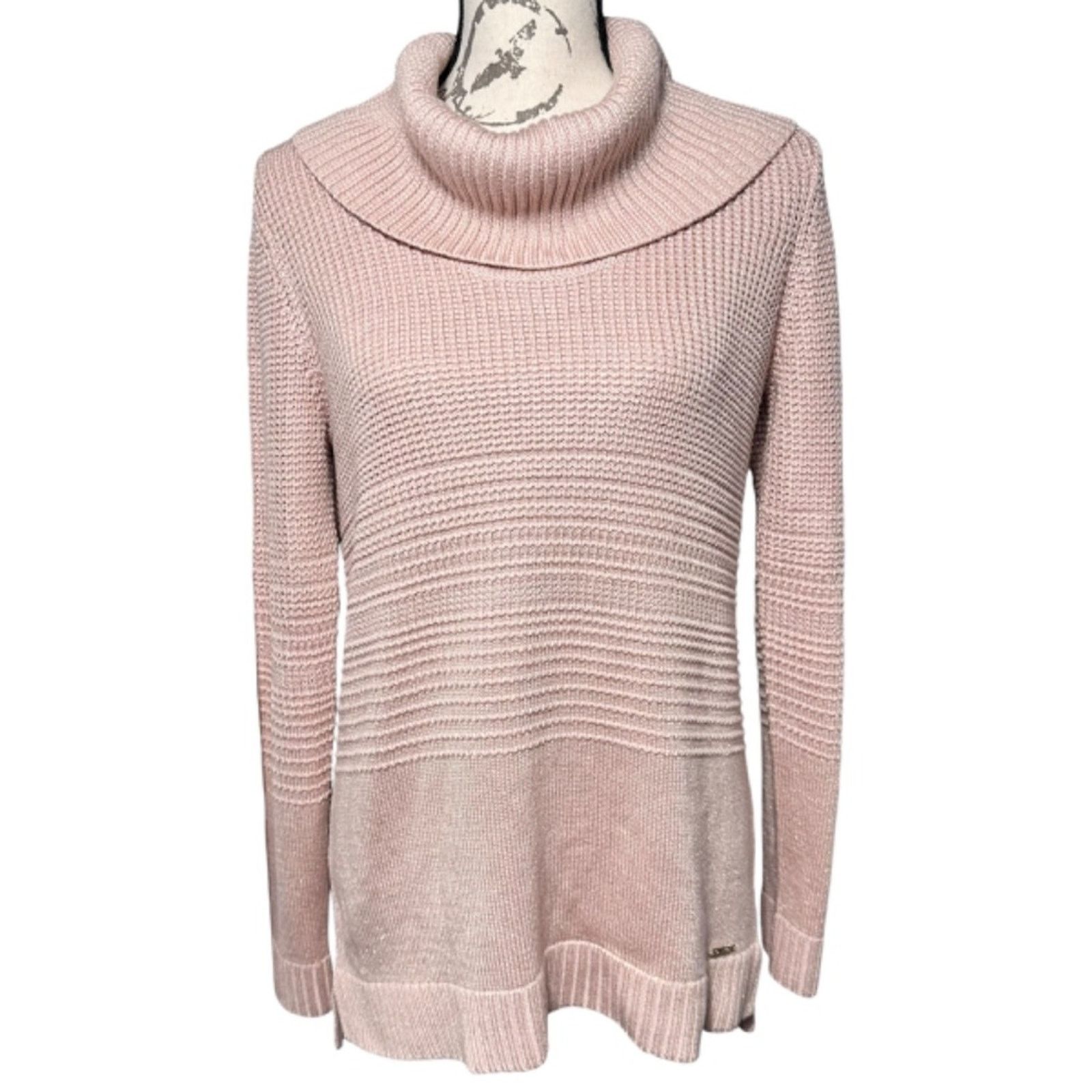 Calvin Klein Calvin Klein Women's Pink Cowl Neck Sweater, Size Small Size S / US 4 / IT 40 - 1 Thumbnail