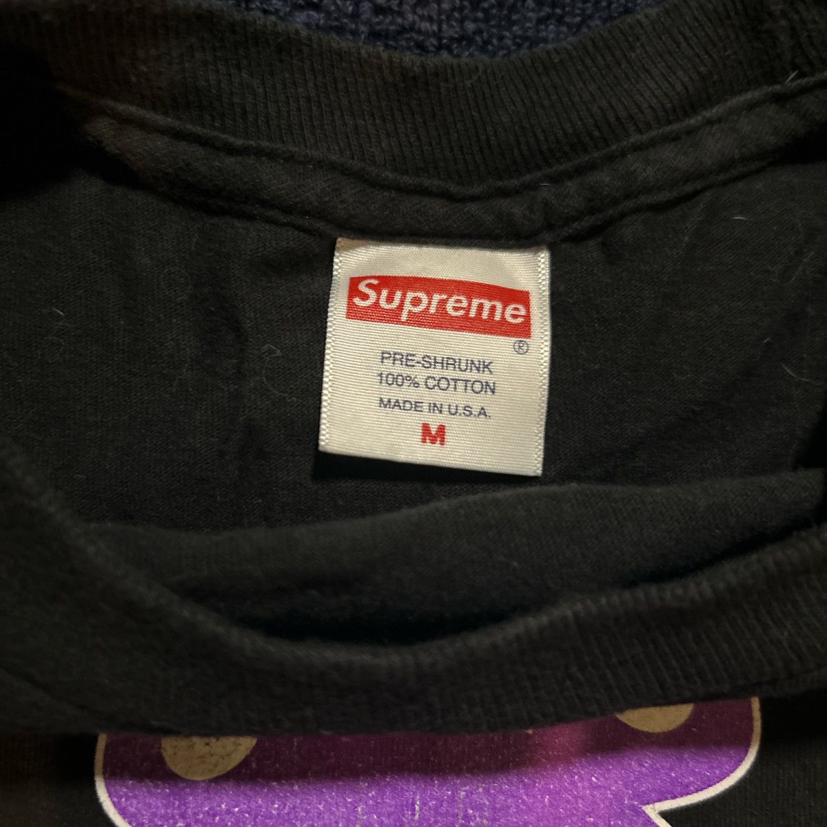 Supreme Black Supreme Bear Tee “Protection from Suckas” Size US M / EU 48-50 / 2 - 2 Thumbnail