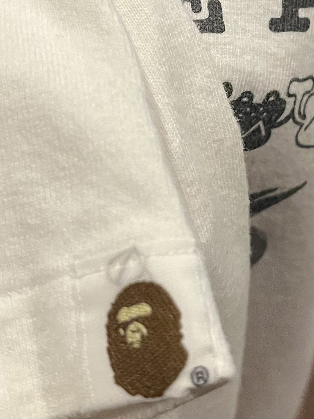 Bape Bape camo logo tee shirt Size US XS / EU 42 / 0 - 6 Thumbnail