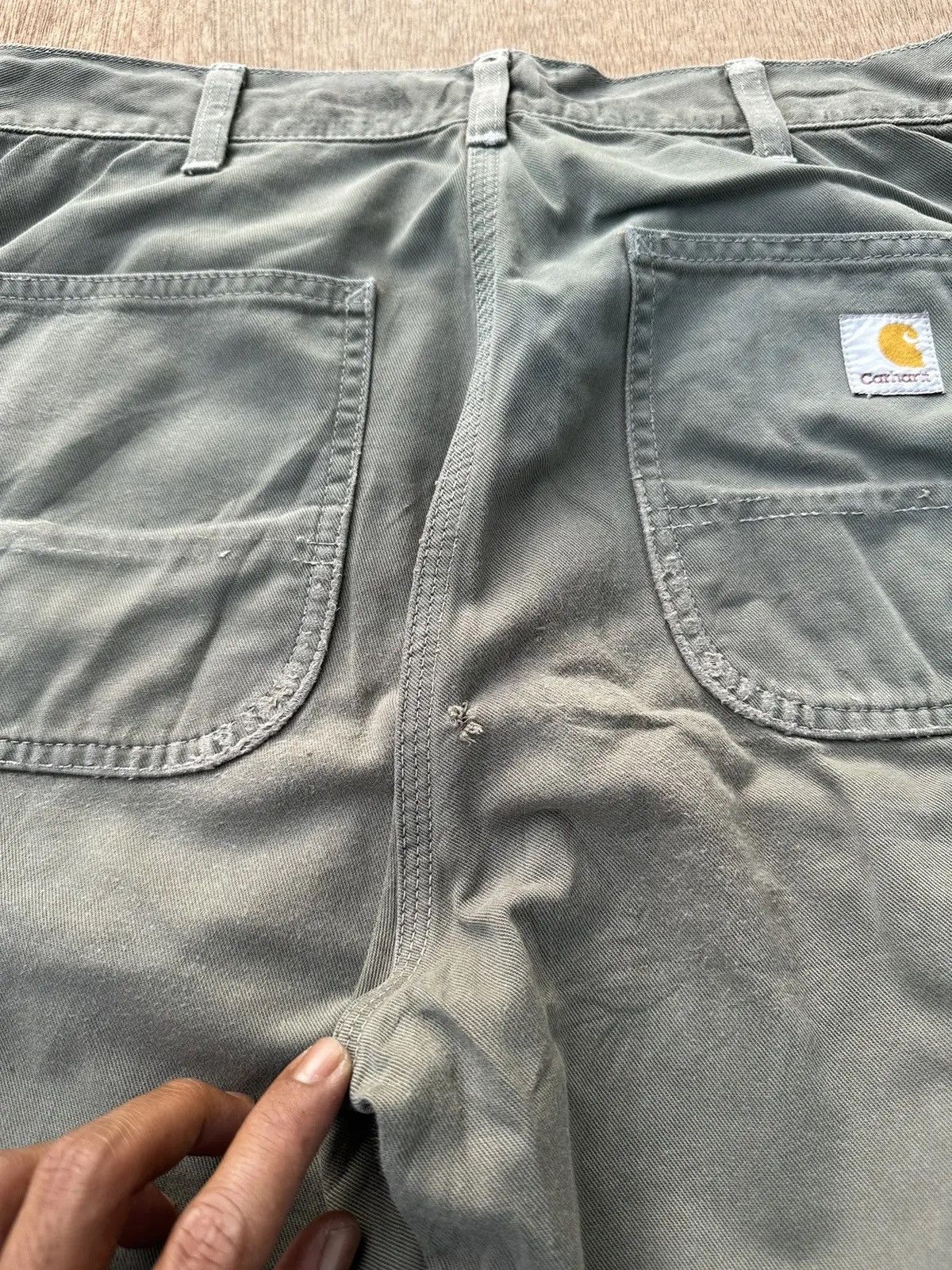 Carhartt RUSTY VINTAGE CARHARTT WORK WEAR FADED BAGGY CARPENTER PANTS Size US 29 - 16 Thumbnail