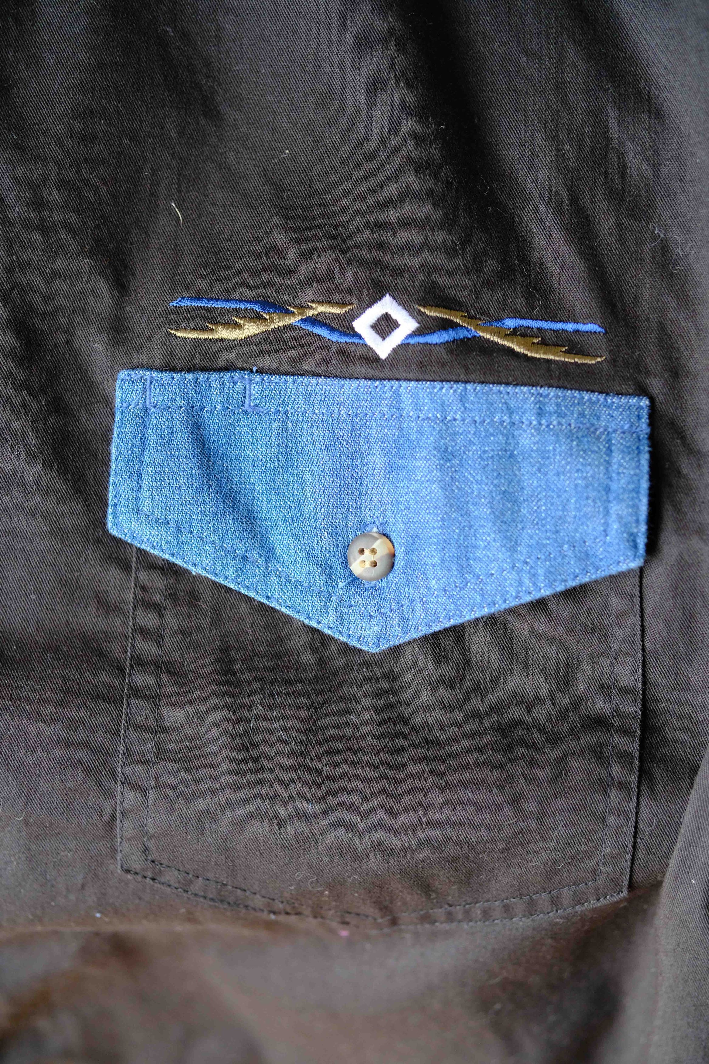 Express Express Rider shirt asymmetrical pattern Size US L / EU 52-54 / 3 - 8 Thumbnail