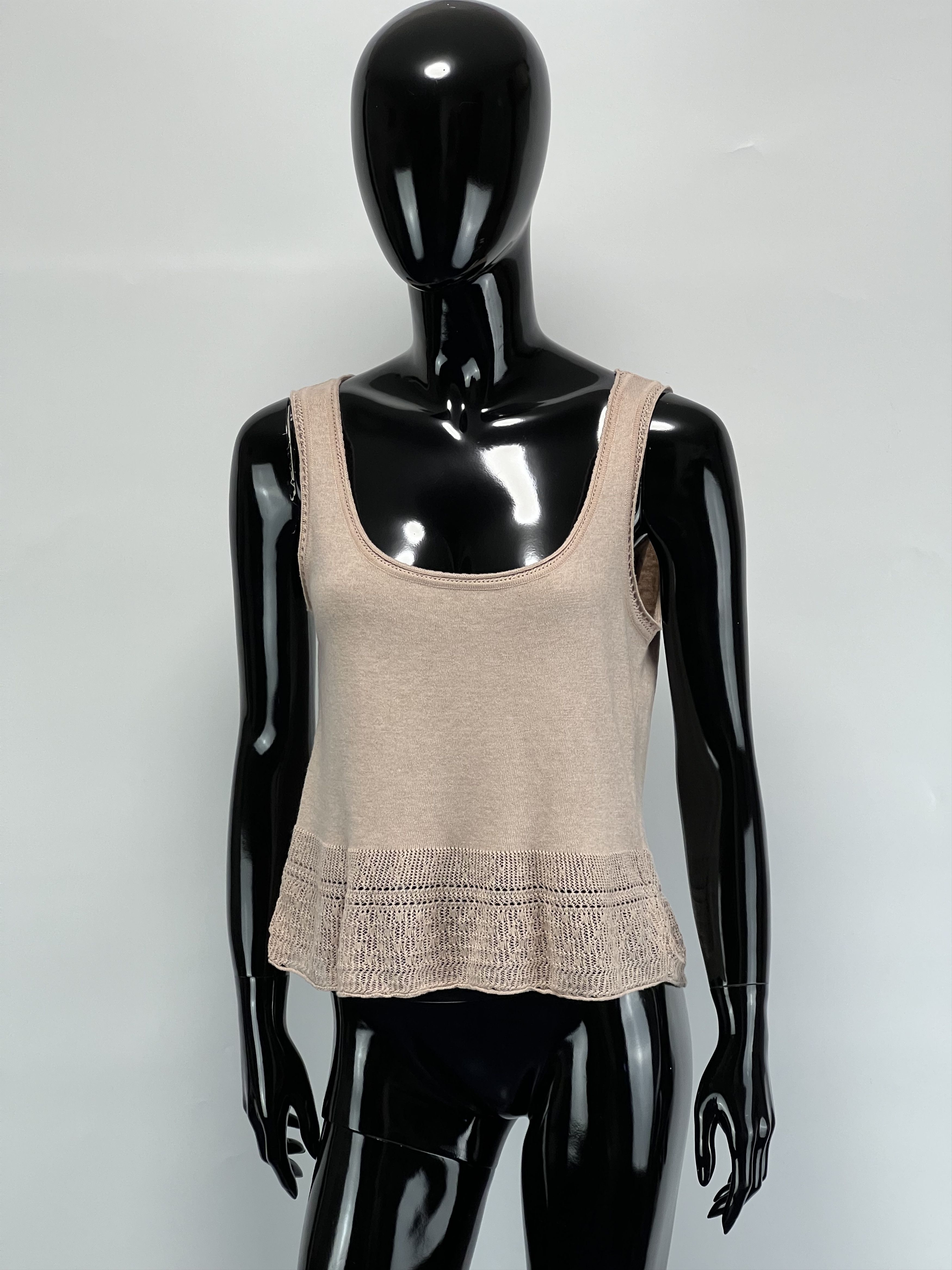 Marni Marni Women's Cropped Cotton Knitted Tank Top Size IT 42 Size M / US 6-8 / IT 42-44 - 1 Thumbnail