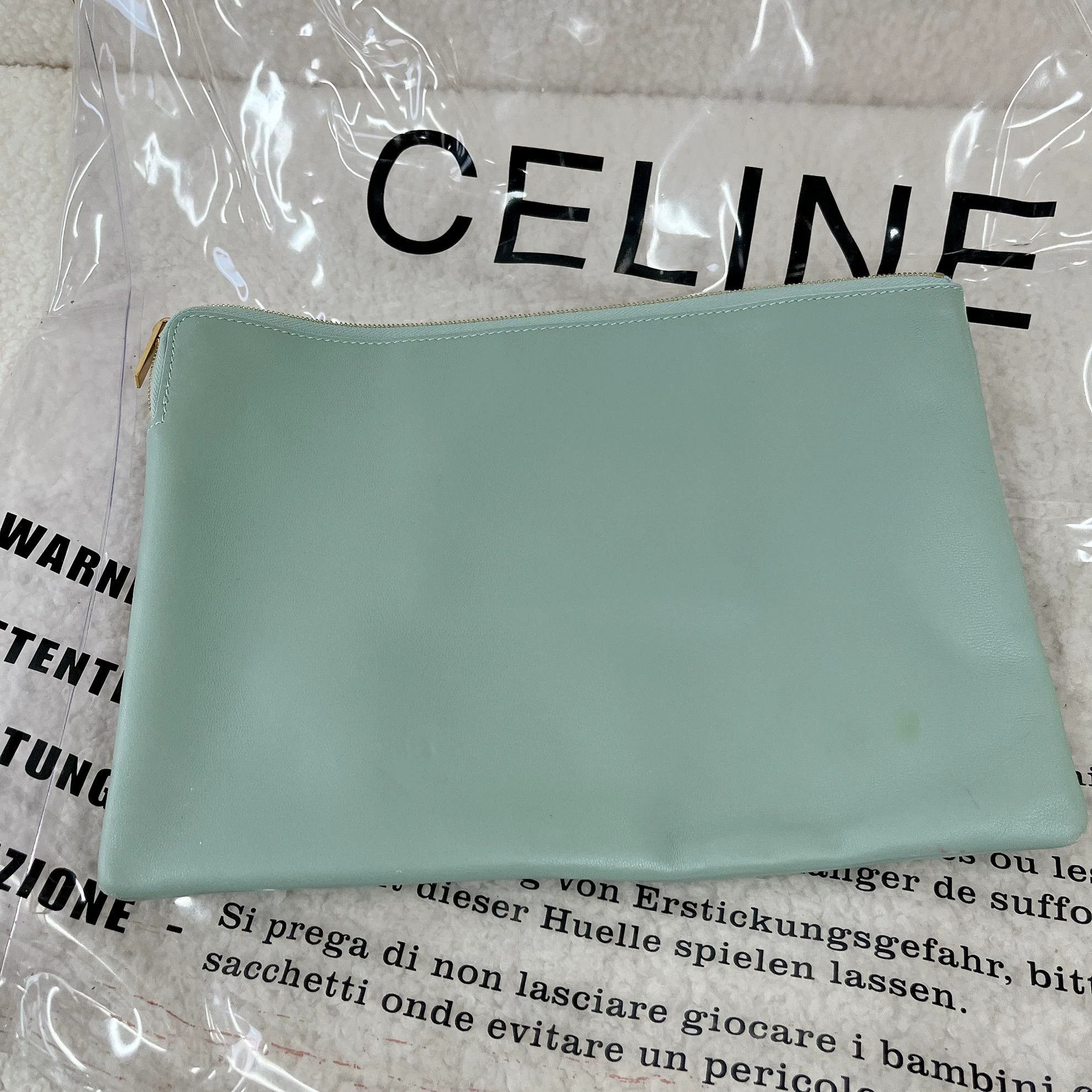 Celine Celine PVC clear tote 3557 pre-owned inner pouch Size ONE SIZE - 4 Thumbnail