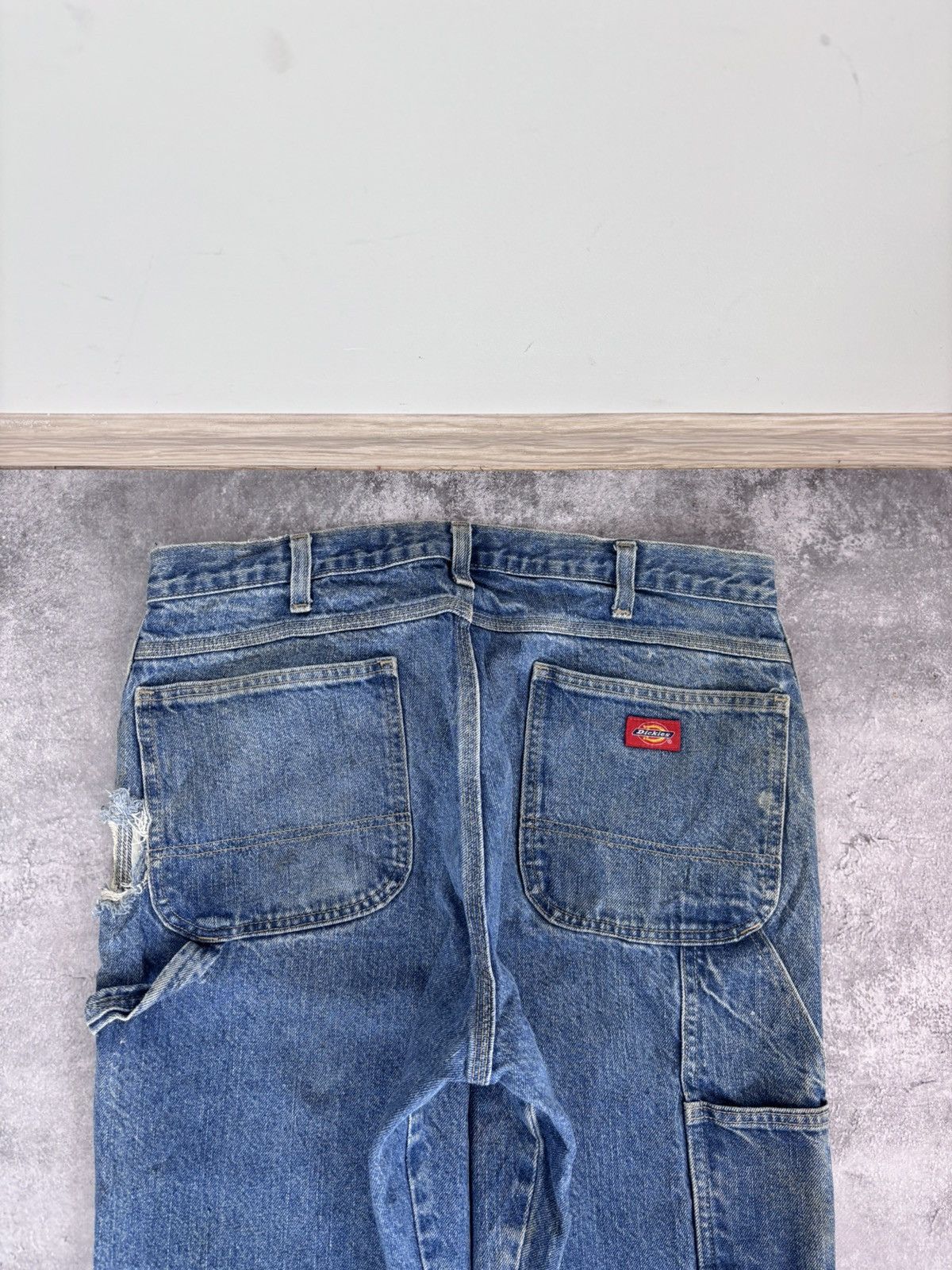 Dickies Vintage Dickies Faded Blue Distressed Denim Jeans Size US 36 / EU 52 - 6 Thumbnail