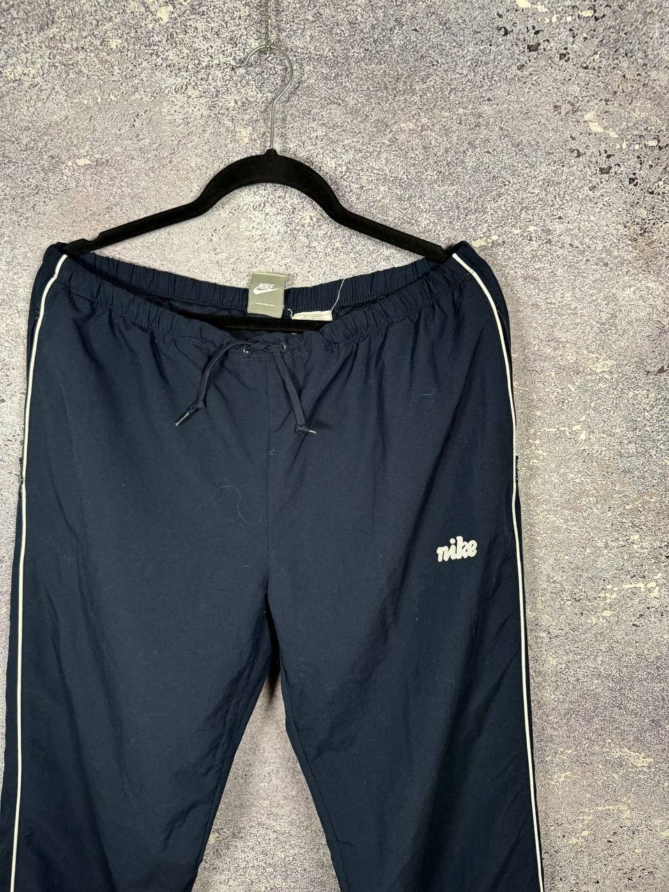 Nike VTG Nike Parachute Sweatpants Blue Pants White Stripes Size US 36 / EU 52 - 2 Thumbnail