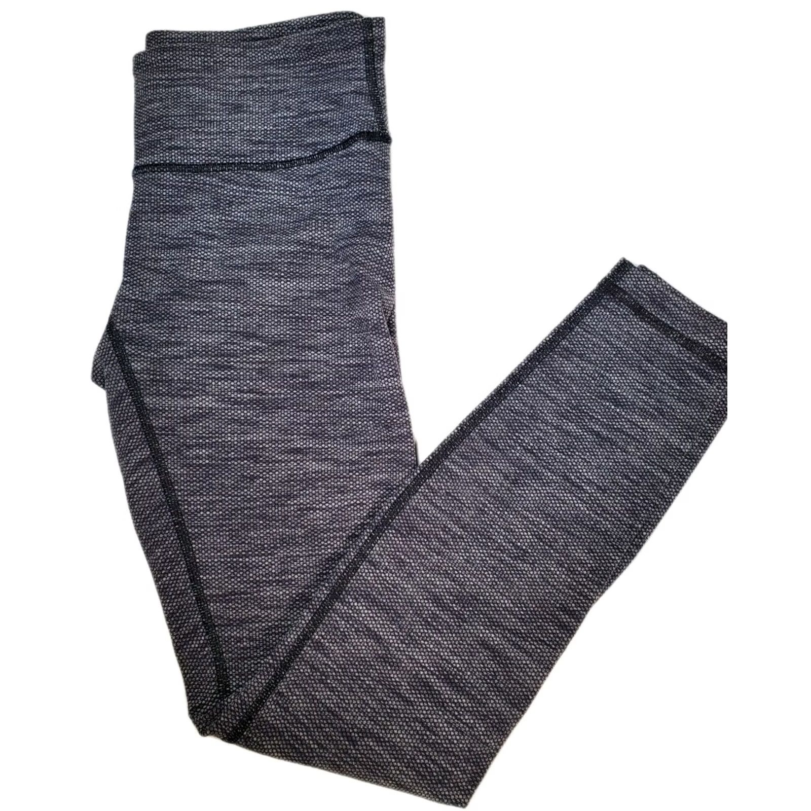 Lululemon VINTAGE Lululemon Wunder Under Leggings Variegated Knit Heathered Coco Pique Women's 6 Size 28" / US 6 / IT 42 - 4 Thumbnail