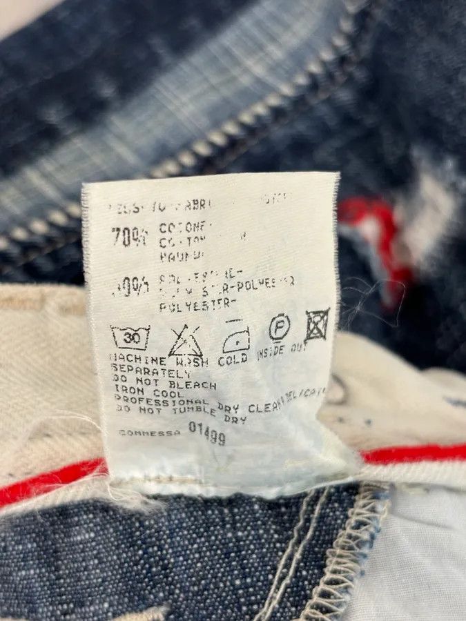 Marithe + Francois Girbaud 2000s Marithé + François Girbaud Multi-Patchwork Design Blue Denim Jeans Size 26" / US 2 / IT 38 - 15 Thumbnail