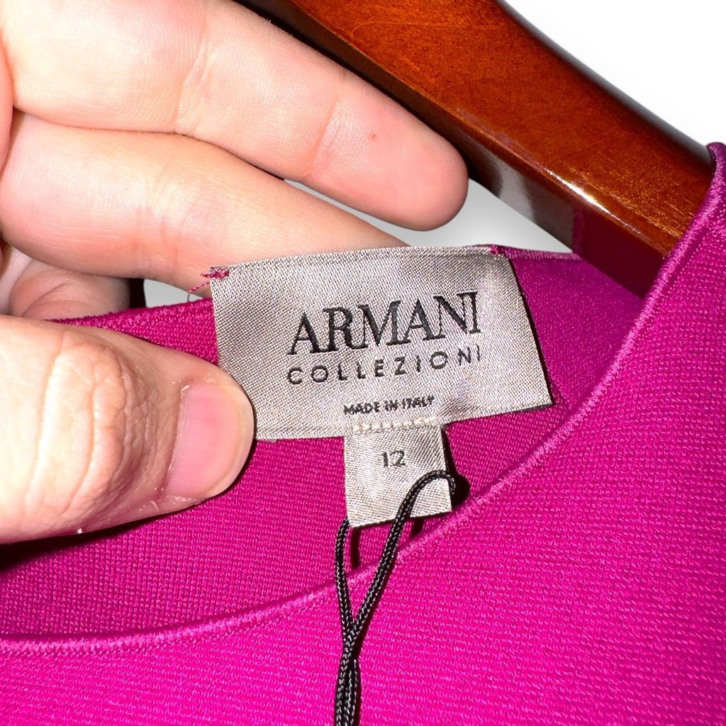 Armani Collezioni NWT Giorgio Armani Collezioni FW17 Orchid Pink Knit Dress SZ Size XL / US 12-14 / IT 48-50 - 4 Thumbnail