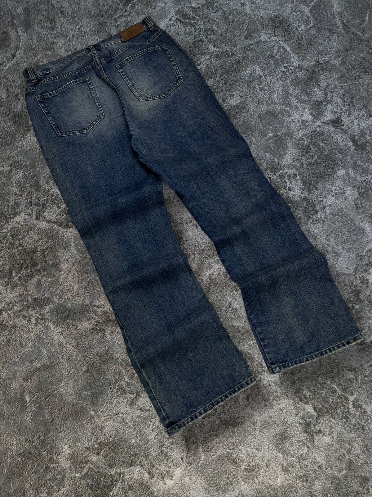 Designer × Polo Ralph Lauren × Vintage Vintage Designer Polo Ralph Lauren Flared Patchwork Jeans Size US 32 / EU 48 - 10 Thumbnail