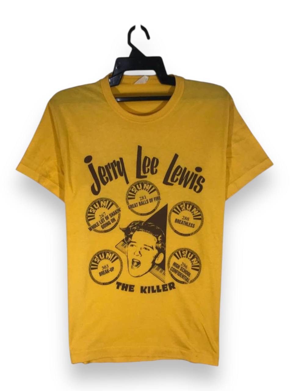 Band Tees × Vintage vintage 80s Jerry Lee Lewis the killer sun records company Size US L / EU 52-54 / 3 - 1 Thumbnail