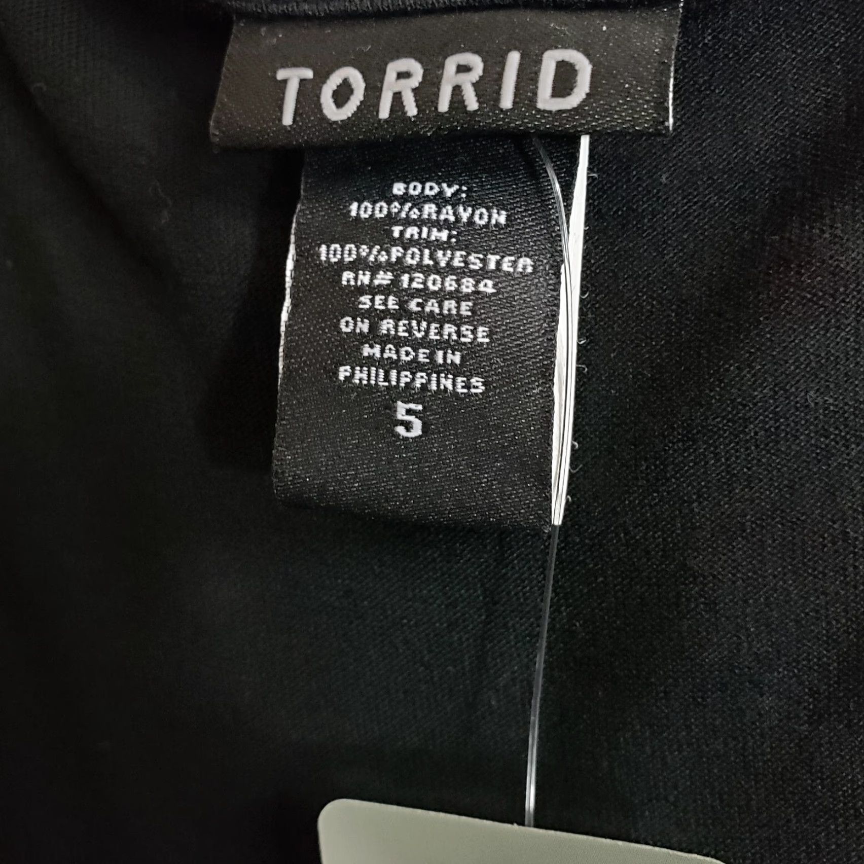 Torrid Torrid Blouse Shirt Womens 5X Plus Black Purple Animal Print Short Sleeve Sheer Scoop Neck Pullover Casual Fashion Womens Size XXL / US 16-18 / IT 52-54 - 5 Thumbnail