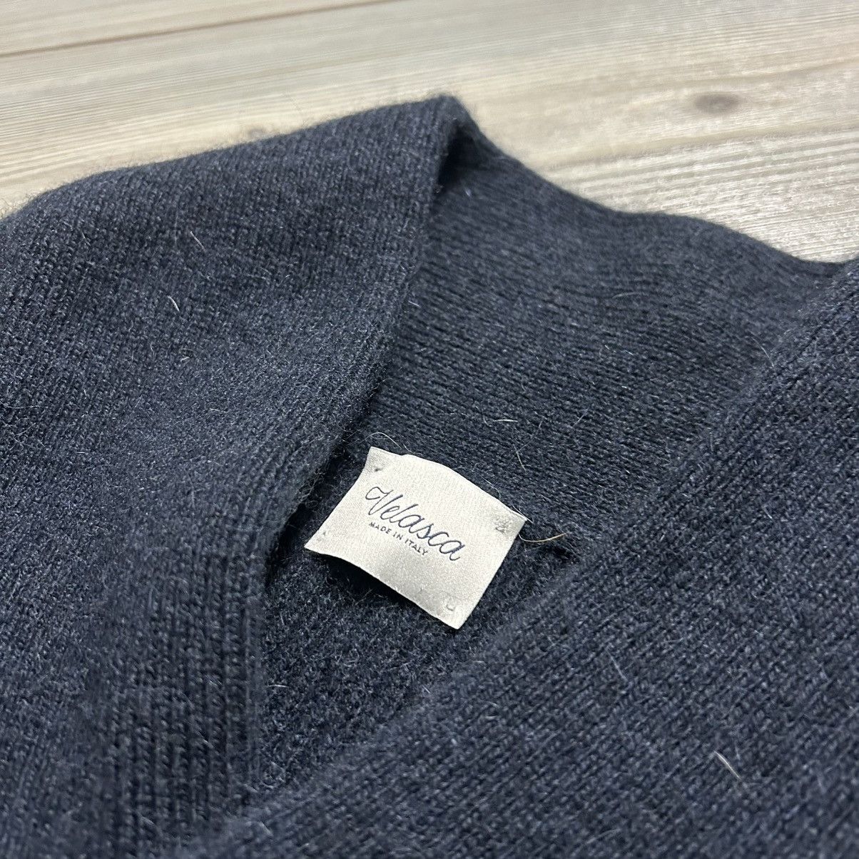 Velasca Velasca Alpaca Wool and Yak Shawl Neck Sweater Size US L / EU 52-54 / 3 - 12 Thumbnail