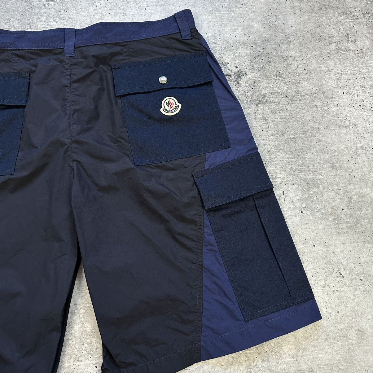 Moncler Moncler Cargo Shorts Navy Blue Men’s Size 50 Size US 32 / EU 48 - 17 Thumbnail