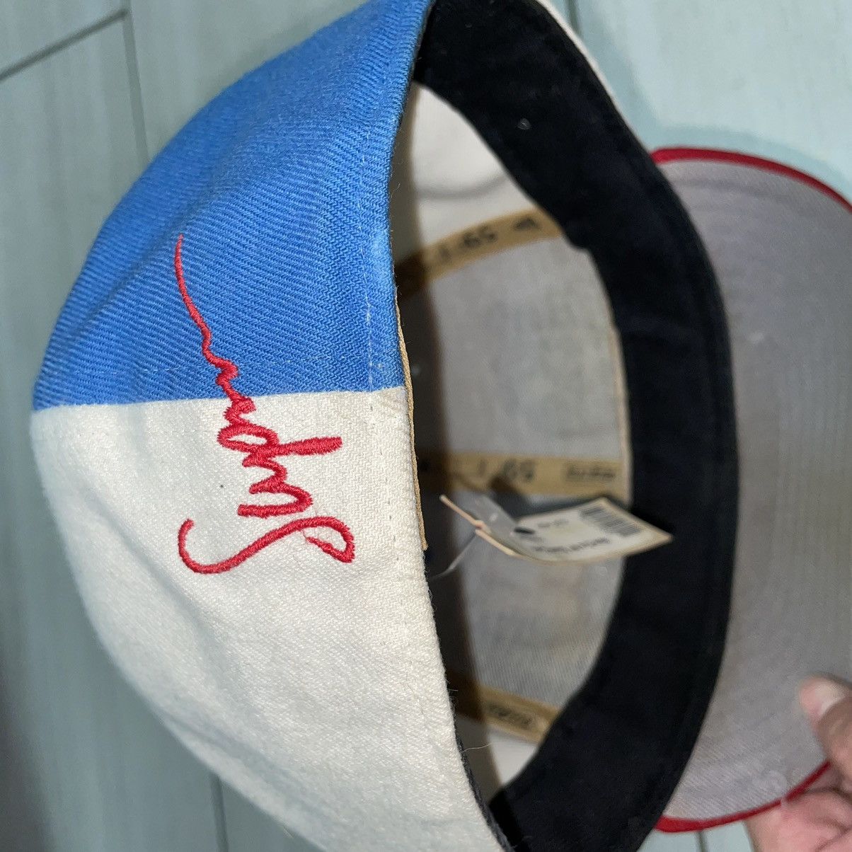 New Era × Supreme × Vintage Vintage Supreme NY Bum New era fitted hat 7 3/8 Size ONE SIZE - 4 Thumbnail