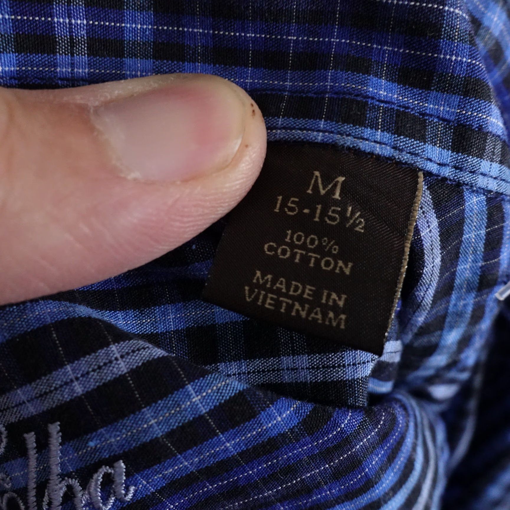 Tasso Elba TASSO ELBA BUTTON DOWN SHIRT MENS LONG SLEEVE CHECK BLUE SIZE M 15-15.5 Size US M / EU 48-50 / 2 - 7 Thumbnail