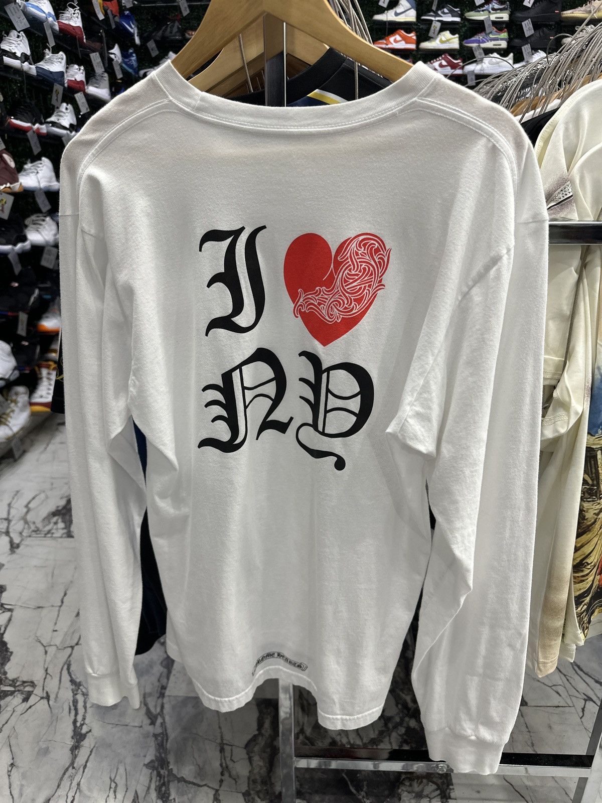 Chrome Hearts Chrome Hearts Long-Sleeve ‘I <3 NY’ Tee Size US L / EU 52-54 / 3 - 1 Thumbnail