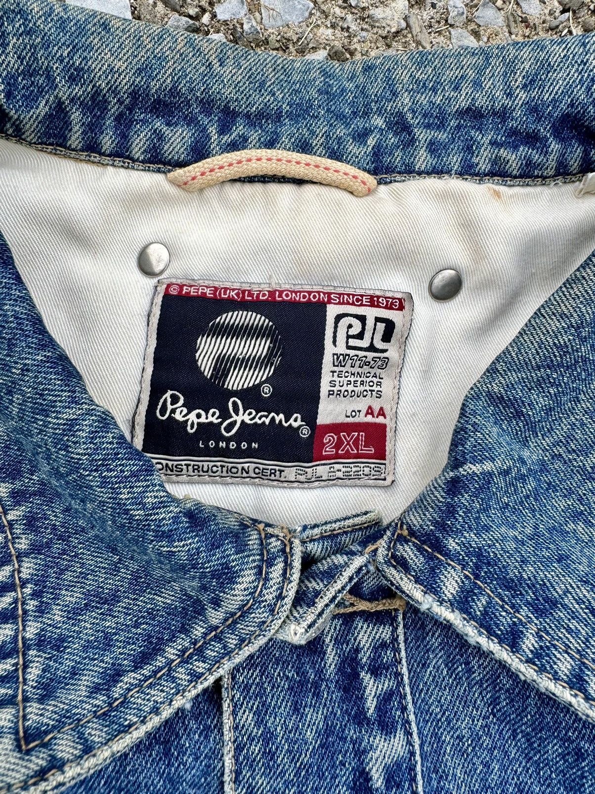 Pepe Jeans × Vintage Pepe Jeans Vintage Y2K 2000’s Denim Jean Jacket Size US XXL / EU 58 / 5 - 6 Thumbnail