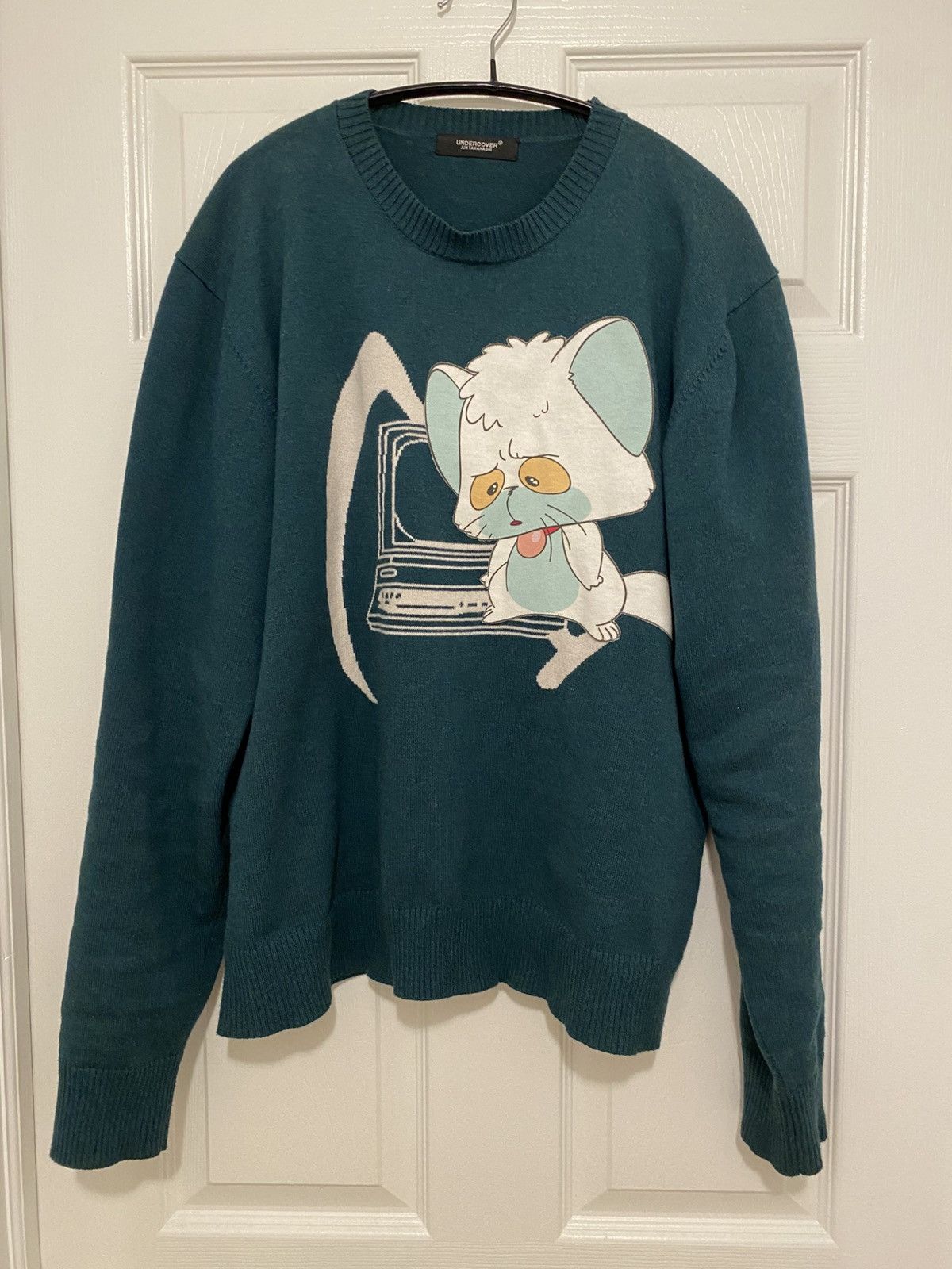 Undercover 19ss creamy mami computer and sickle cashmere sweater Size US M / EU 48-50 / 2 - 3 Thumbnail