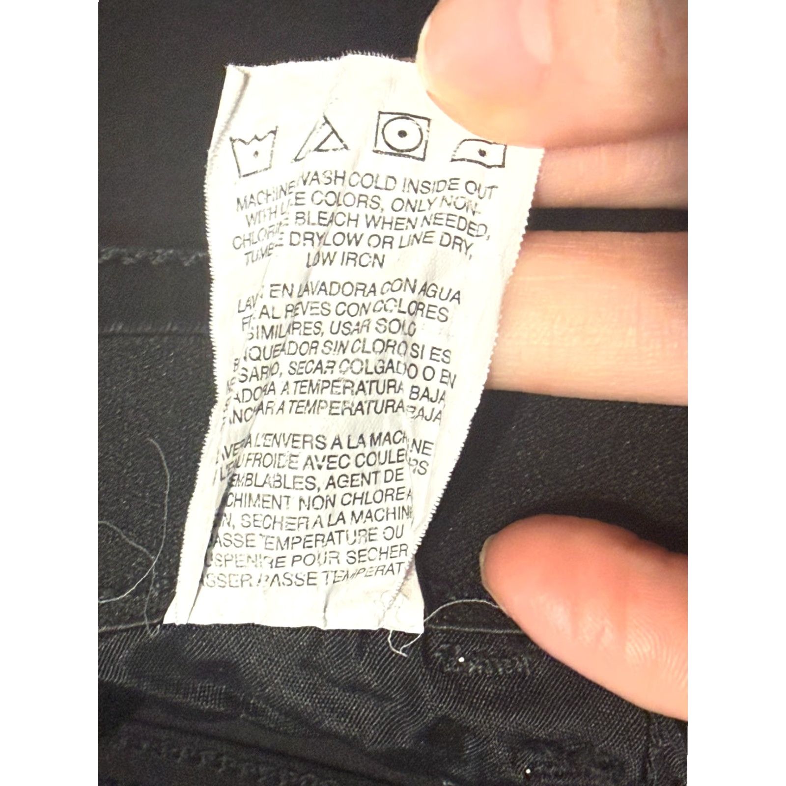 Lee Lee Jeans Women Size 10 Medium Black Denim Regular Fit Straight Leg Mid Rise Jeans Size 32" / US 10 / IT 46 - 7 Thumbnail