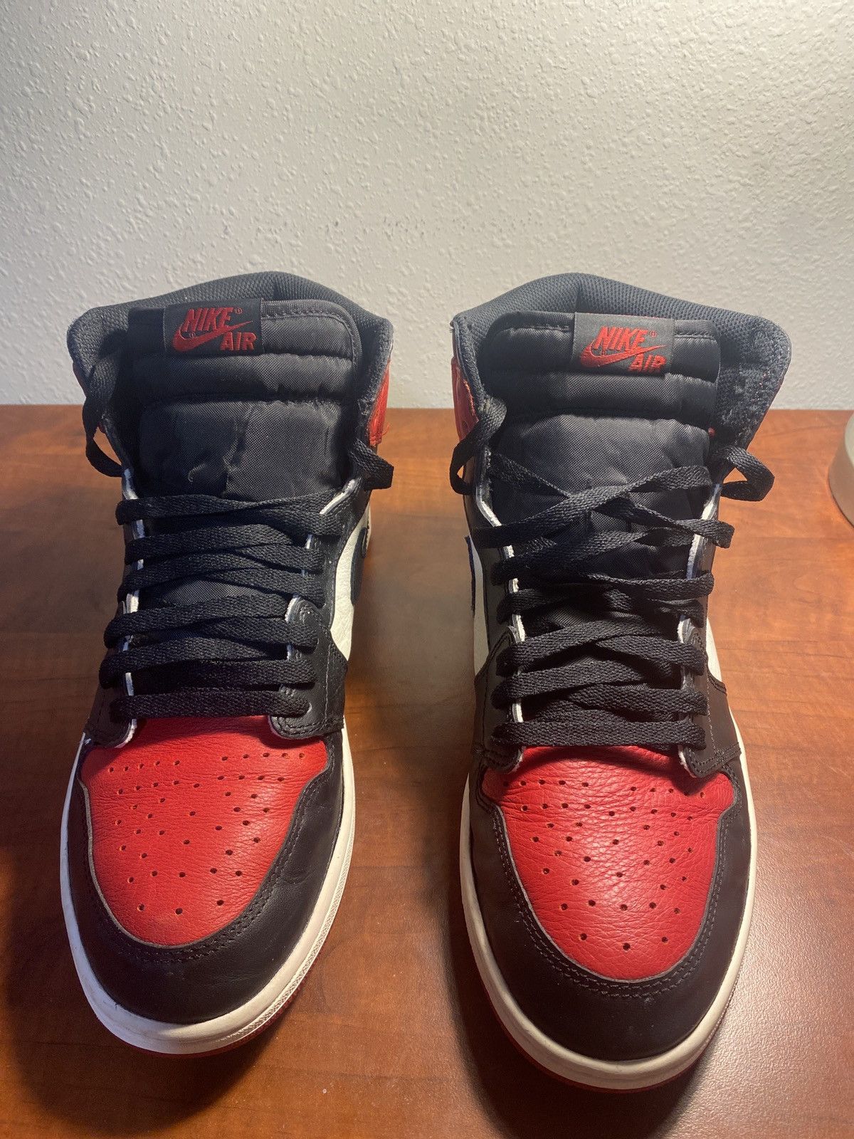 Jordan Brand Jordan 1 Bred Toe Size US 11.5 / EU 44-45 - 6 Thumbnail