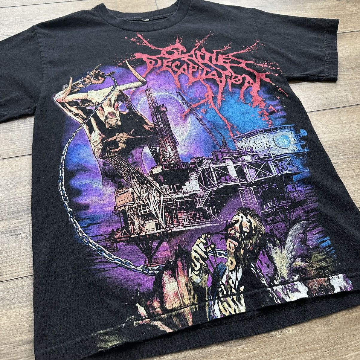 Other Y2K Cattle Decapitation Death Metal Graphic Band Tee Size US M / EU 48-50 / 2 - 6 Thumbnail