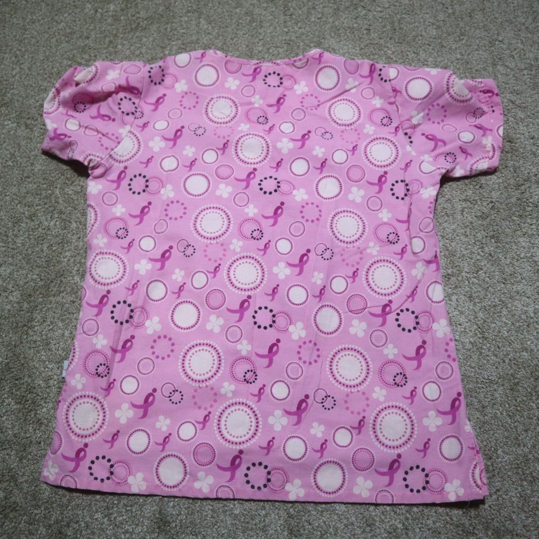 Vintage Creations by Leah Breast Cancer Awareness Shirt Women M Black, Geometric Pattern, M, Shirt, Womens, 90s? Size US M / EU 48-50 / 2 - 7 Thumbnail