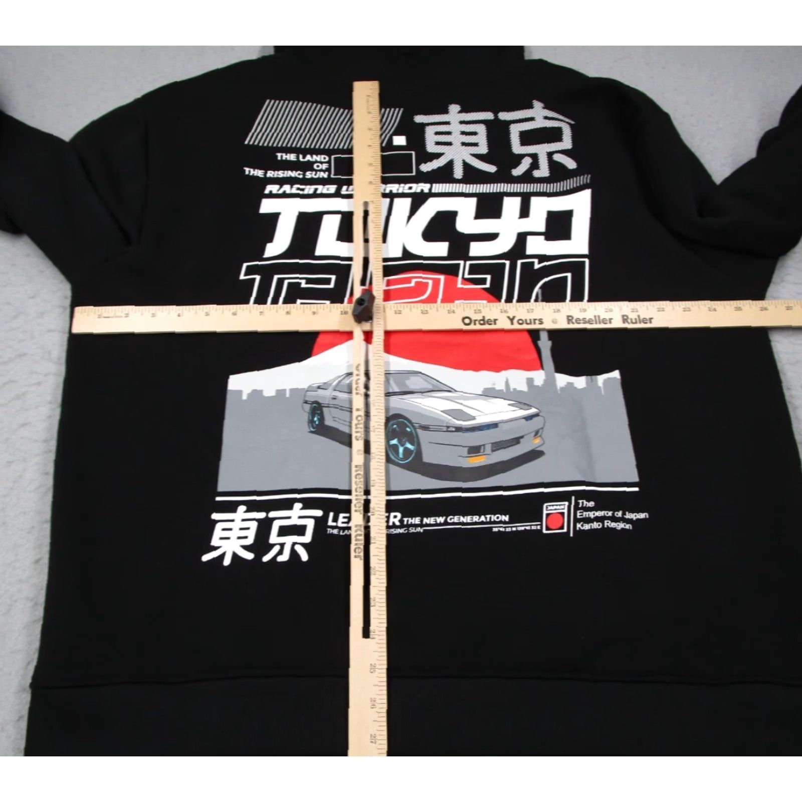 Vintage RGSTR Hoodie Mens 2XL Black Full Zip Fleece Tokyo Japan Racing Warrior Size US XXL / EU 58 / 5 - 6 Thumbnail