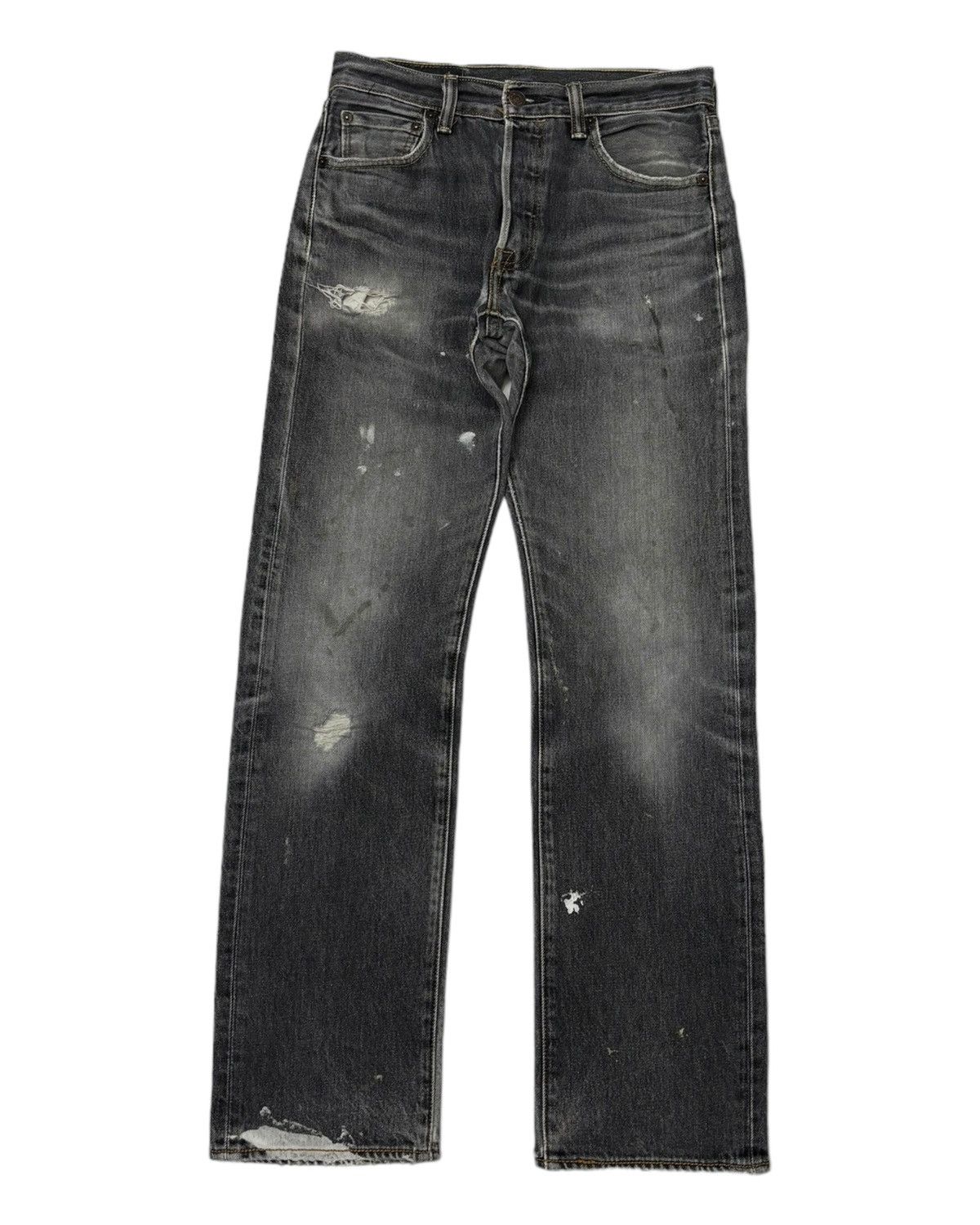 Levi's × Vintage VINTAGE LEVIS 501 BLACK DISTRESSED DENIM