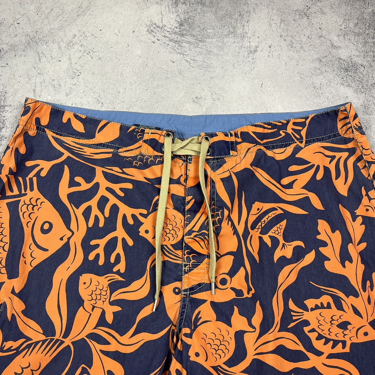 Polo Ralph Lauren Vintage Polo Ralph Lauren fish print logo swim shorts 90’s Size US 34 / EU 50 - 2 Thumbnail
