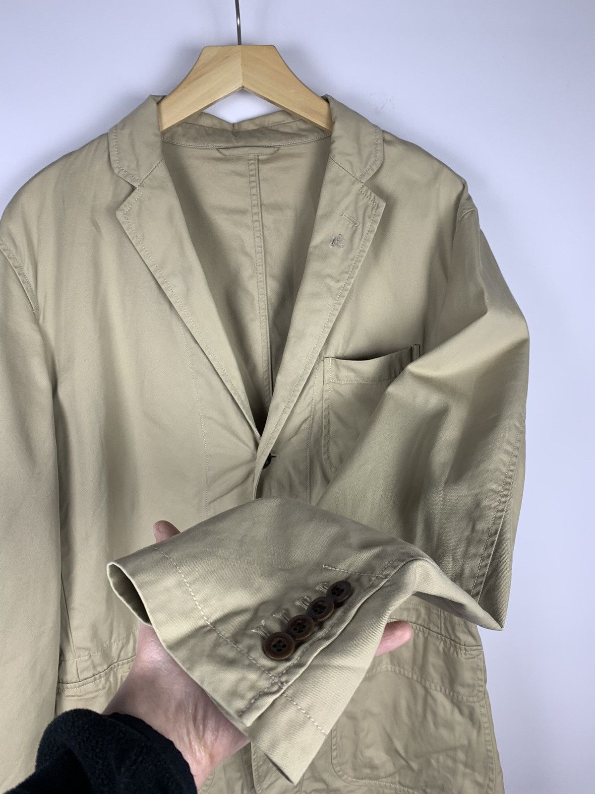 Polo Ralph Lauren Vintage Polo Ralph Lauren Blazer Mens 42R Jacket Coat Beige Size 42R - 5 Thumbnail