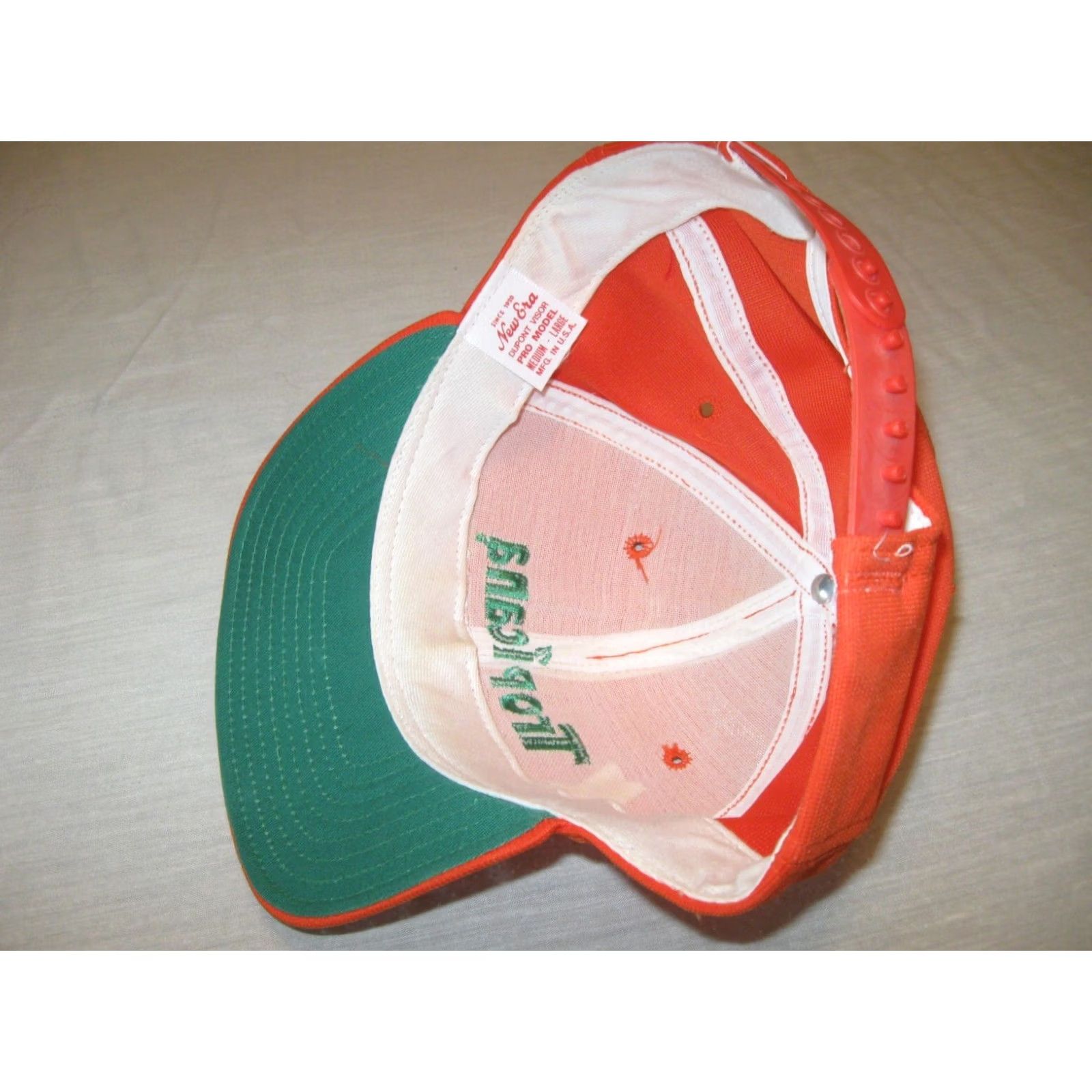 New Era VINTAGE New Era Pro Wolf Hat Cap One Size Men's M/L Orange Tropicana Trucker Hat Adjustable Embroidered Front 90s Theme Fruit Beverages Mens Size ONE SIZE - 3 Thumbnail