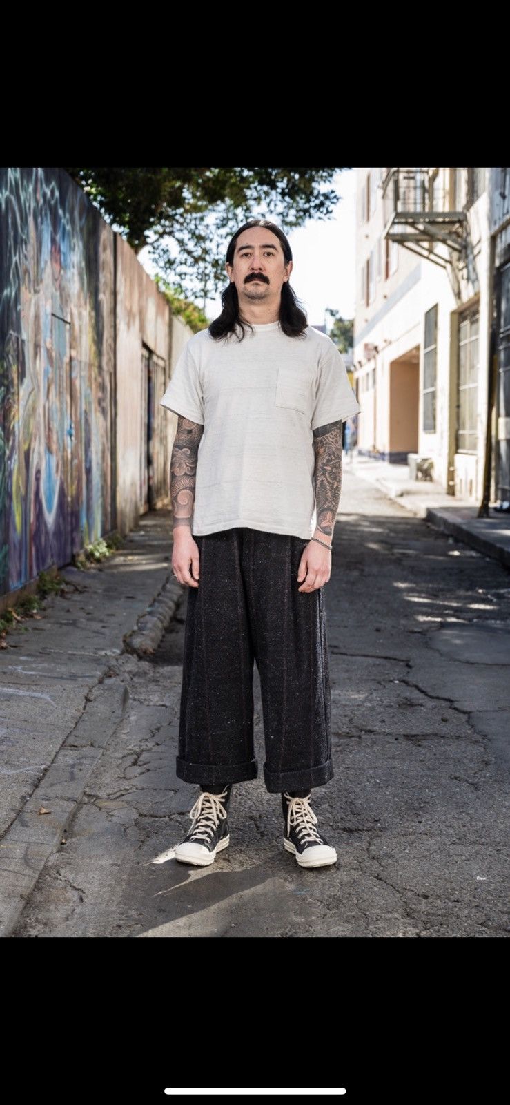 SUBSECOND SUPER WIDE PANTS - JAPANESE BISHU WOOL