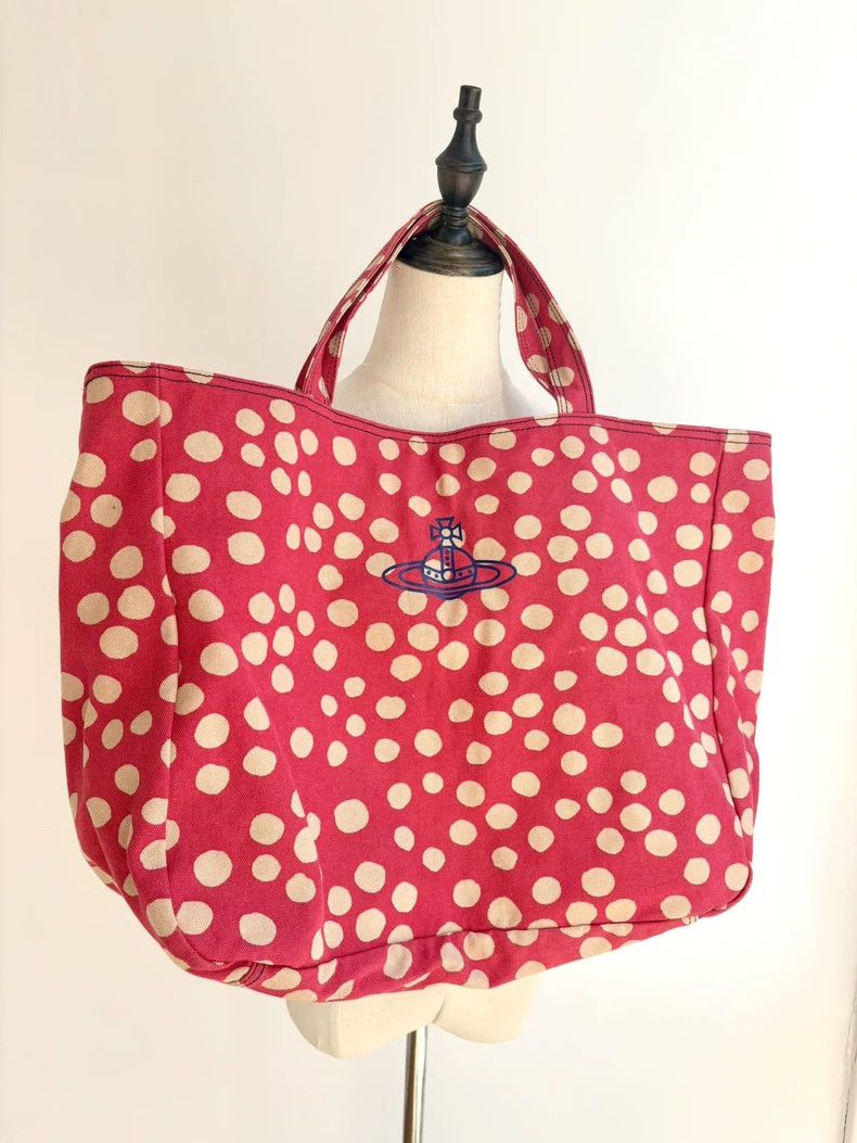 Vivienne Westwood Vivienne Westwood size os Pink polka dot canvas shoulder ba Size ONE SIZE - 3 Thumbnail