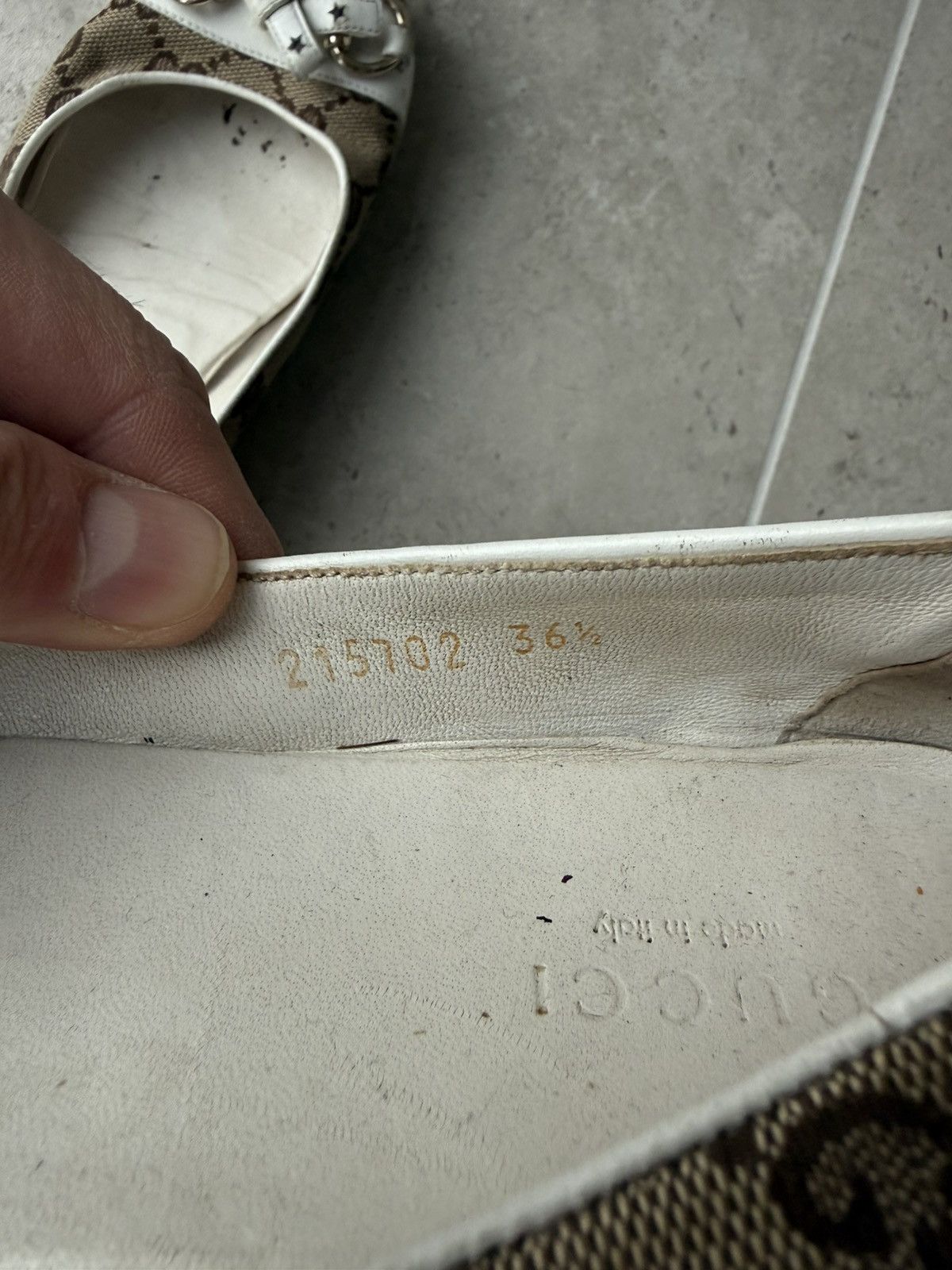 Gucci Gucci Monogram Canvas Ballet Flats Size US 6.5 / IT 36.5 - 5 Thumbnail