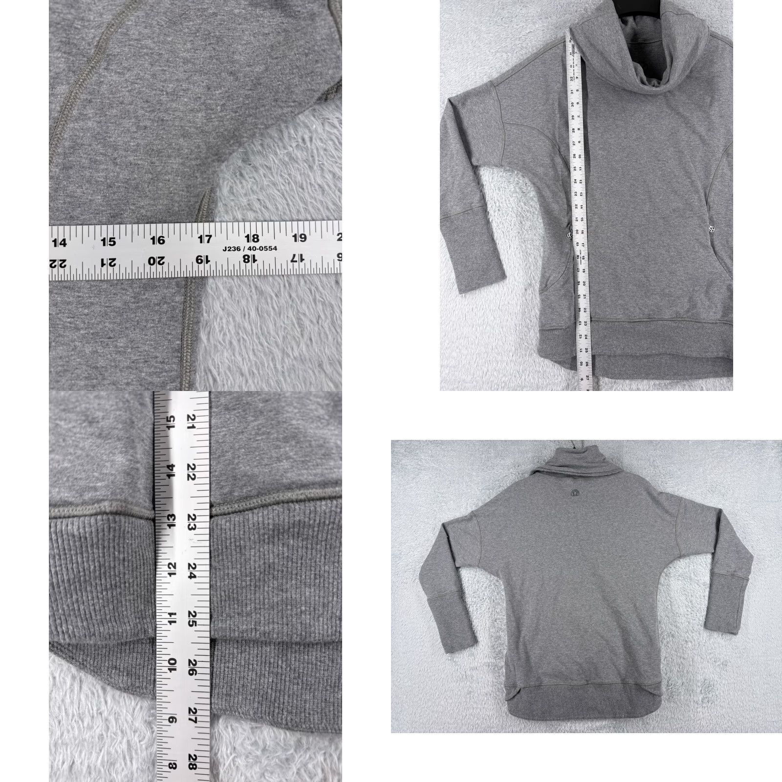 Lululemon Lululemon Sweater Women 4 Gray Rest Day Pullover French Terry Run Gym W3A55S Size S / US 4 / IT 40 - 8 Thumbnail