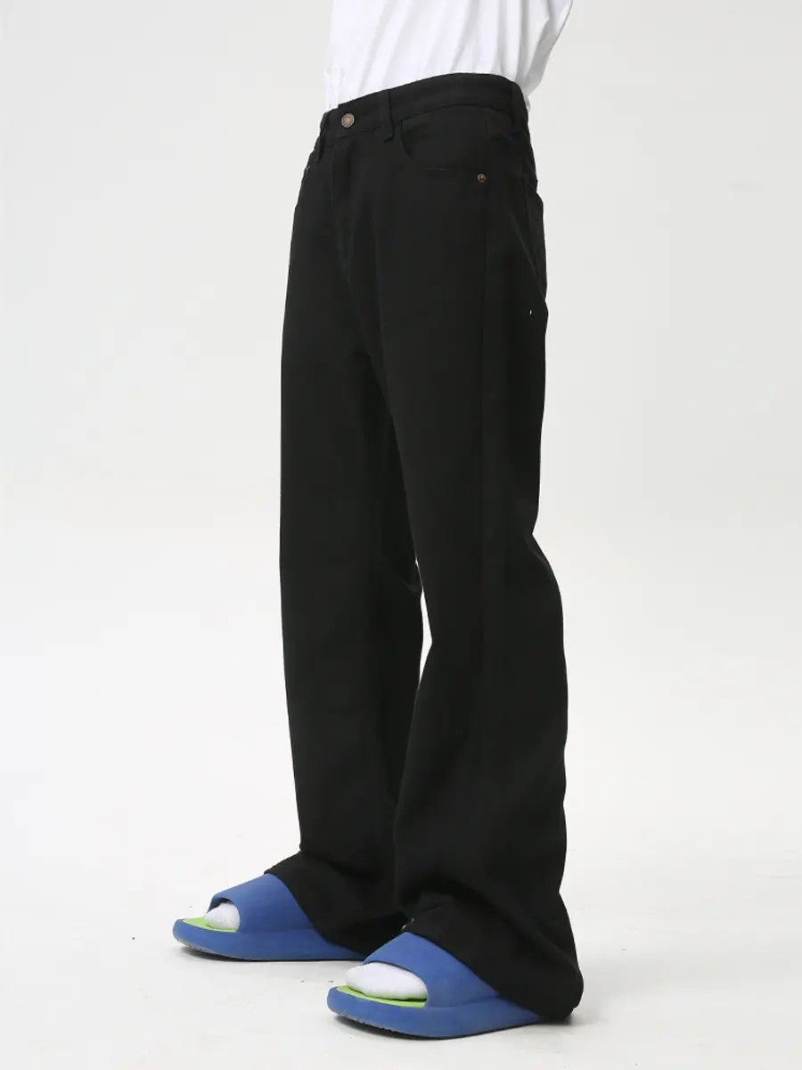 Japanese Brand Retro micro flared solid color jeans Size US 32 / EU 48 - 6 Thumbnail