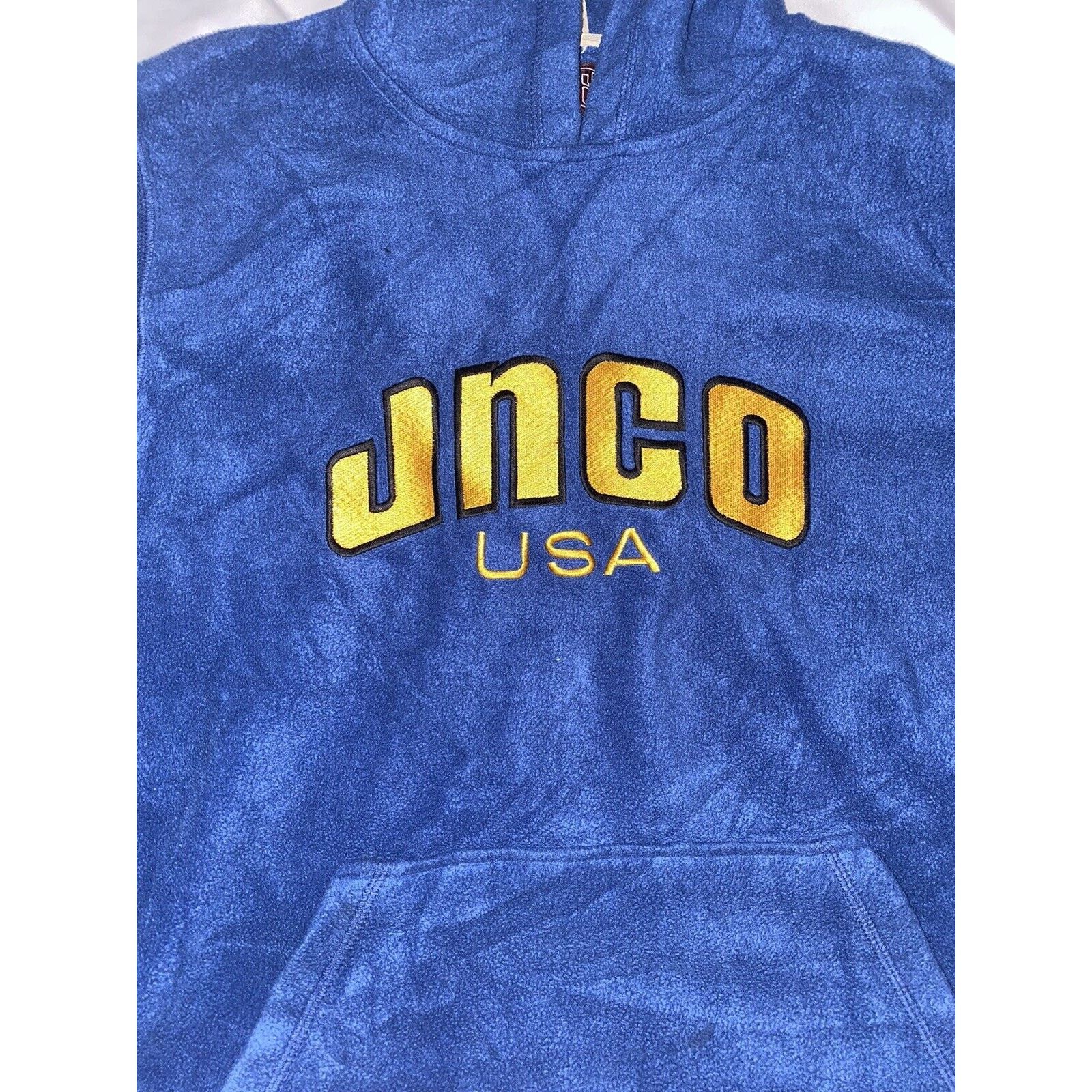JNCO Vintage JNCO JEANS USA Pullover Hoodie Sweatshirt Blue 90s Size US L / EU 52-54 / 3 - 3 Thumbnail