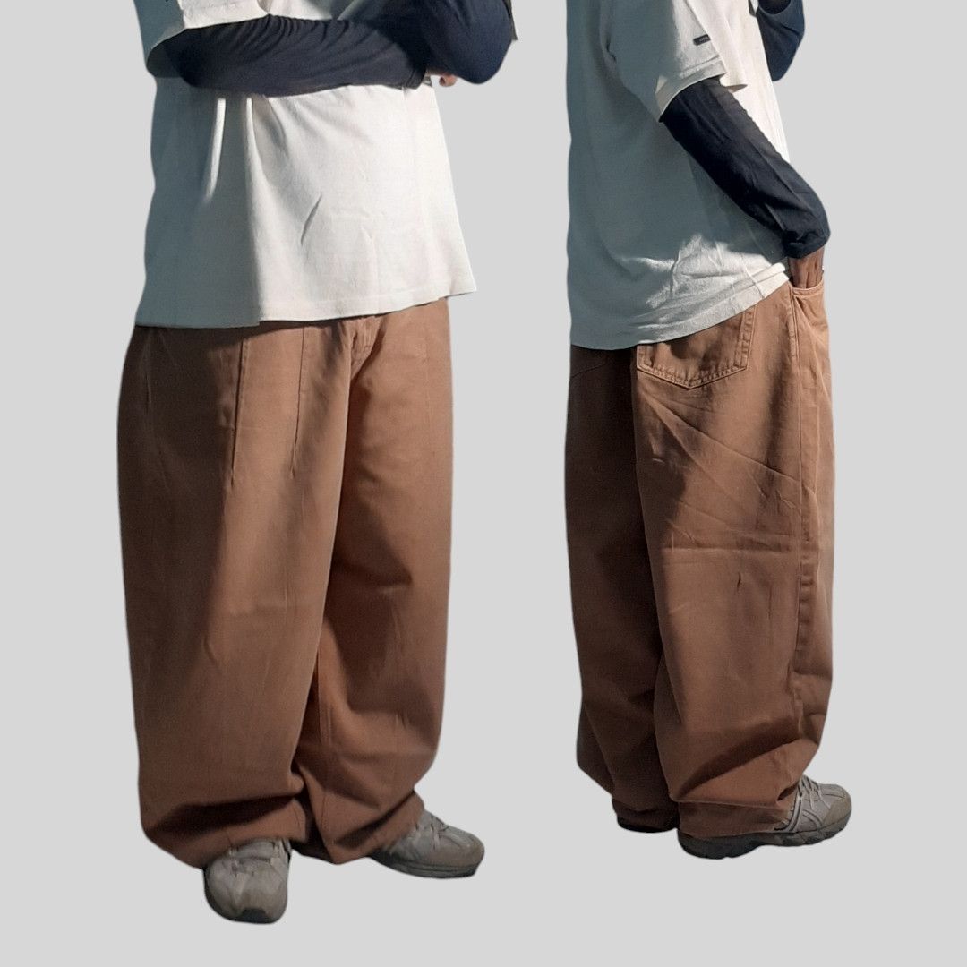 Japanese Brand × Yohji Yamamoto Red ear wide balloon pant Size US 33 - 1 Thumbnail