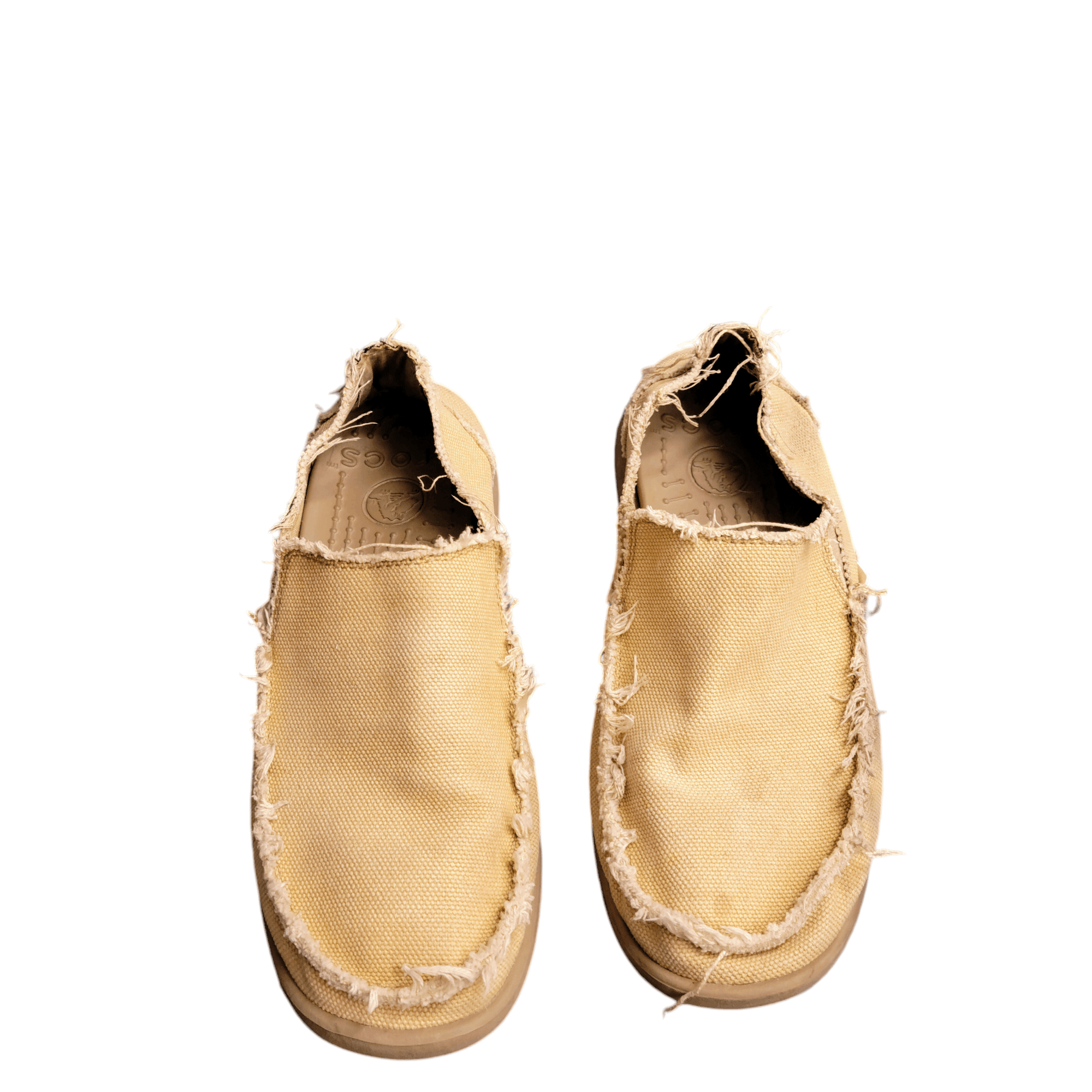 Crocs Crocs 10128 Santa Cruz Slip On Shoes Loafers Canvas Khaki Size US 8 / EU 41 - 3 Thumbnail