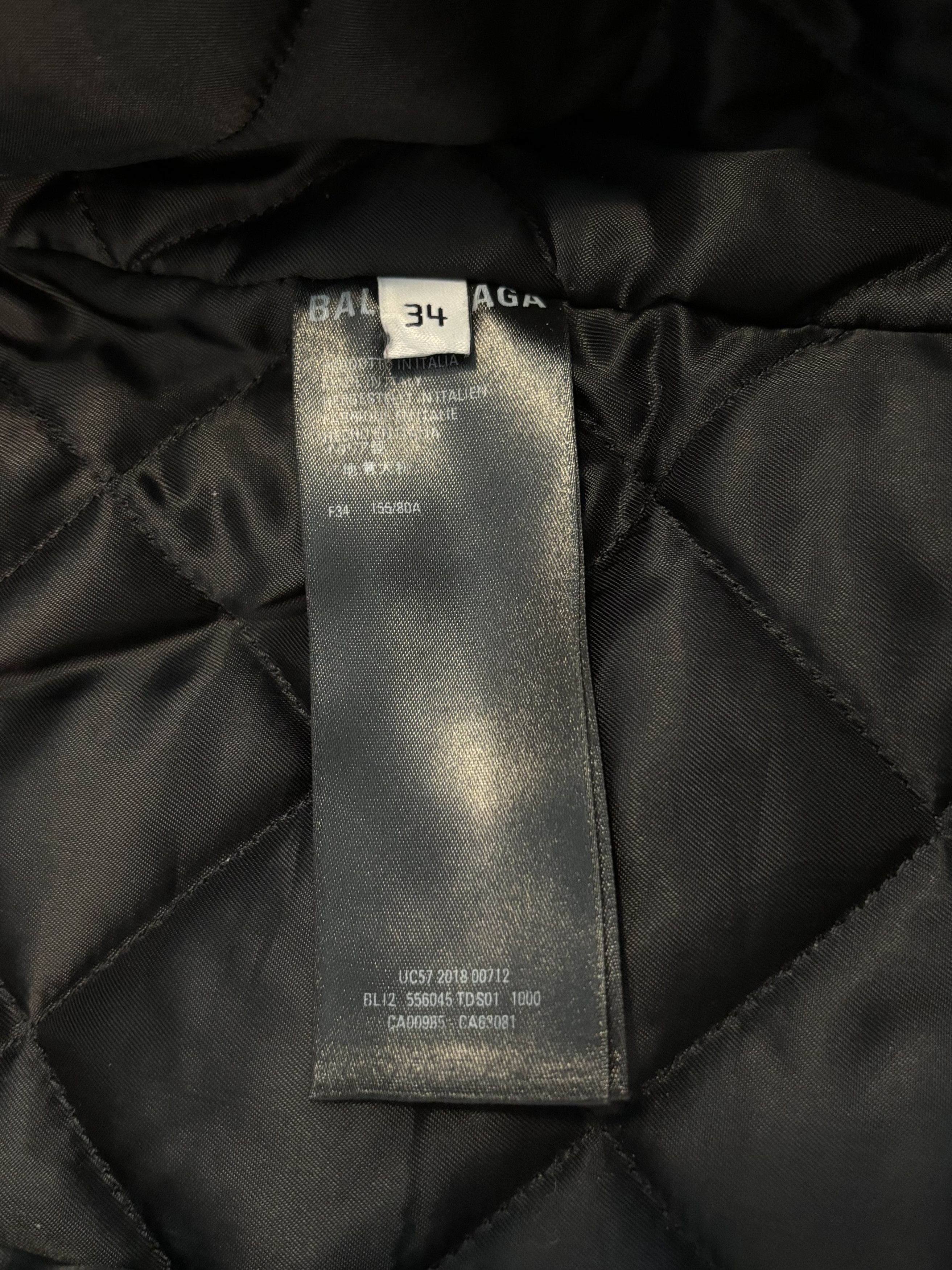 Balenciaga FW18 3 LAYER LEATHER JACKET SIZE 34 Size US M / EU 48-50 / 2 - 3 Thumbnail