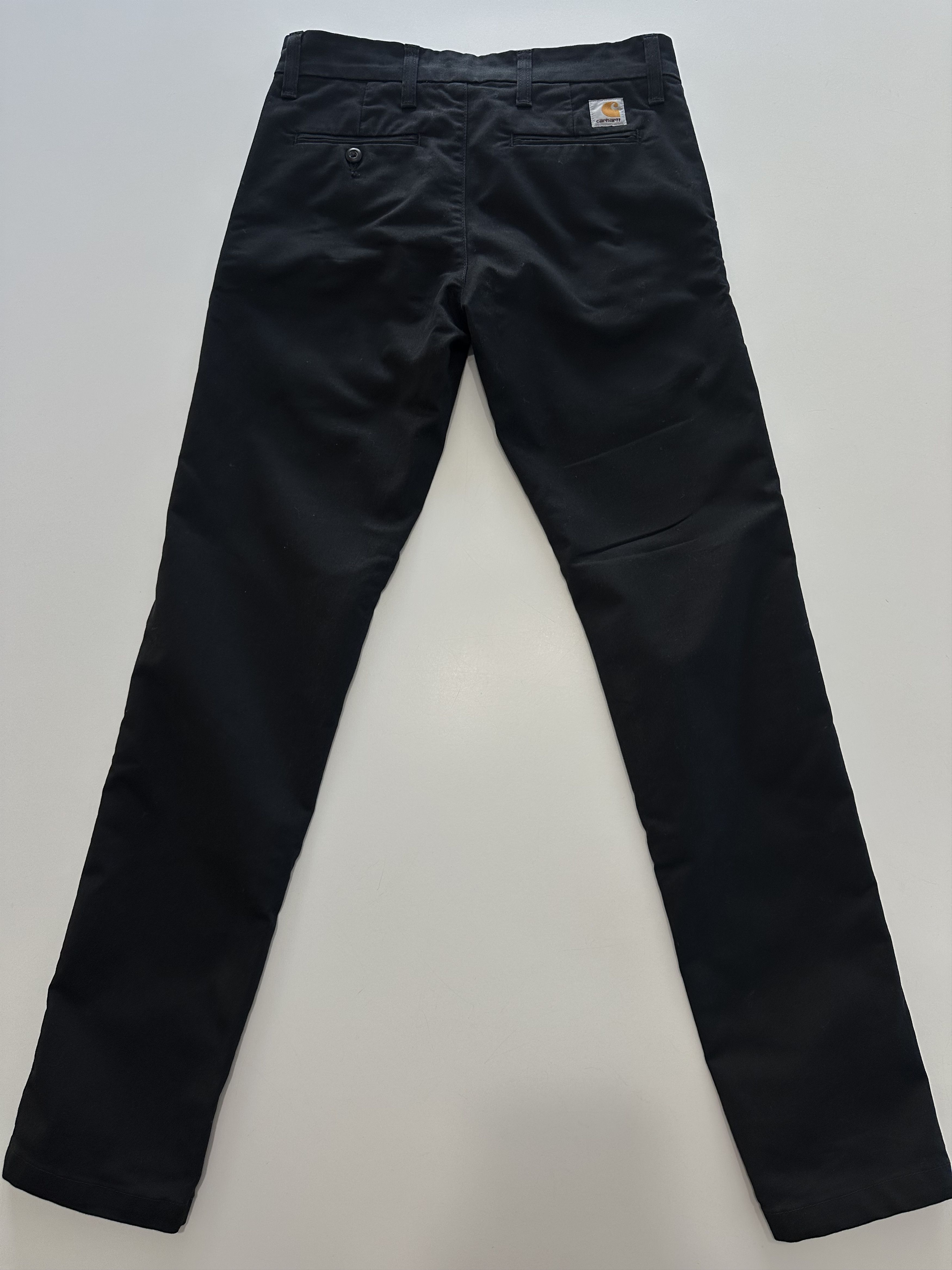 Carhartt Carhartt WIP Pants Men 29x32 BLACK Utility Chinos Workwear Size US 29 - 4 Thumbnail