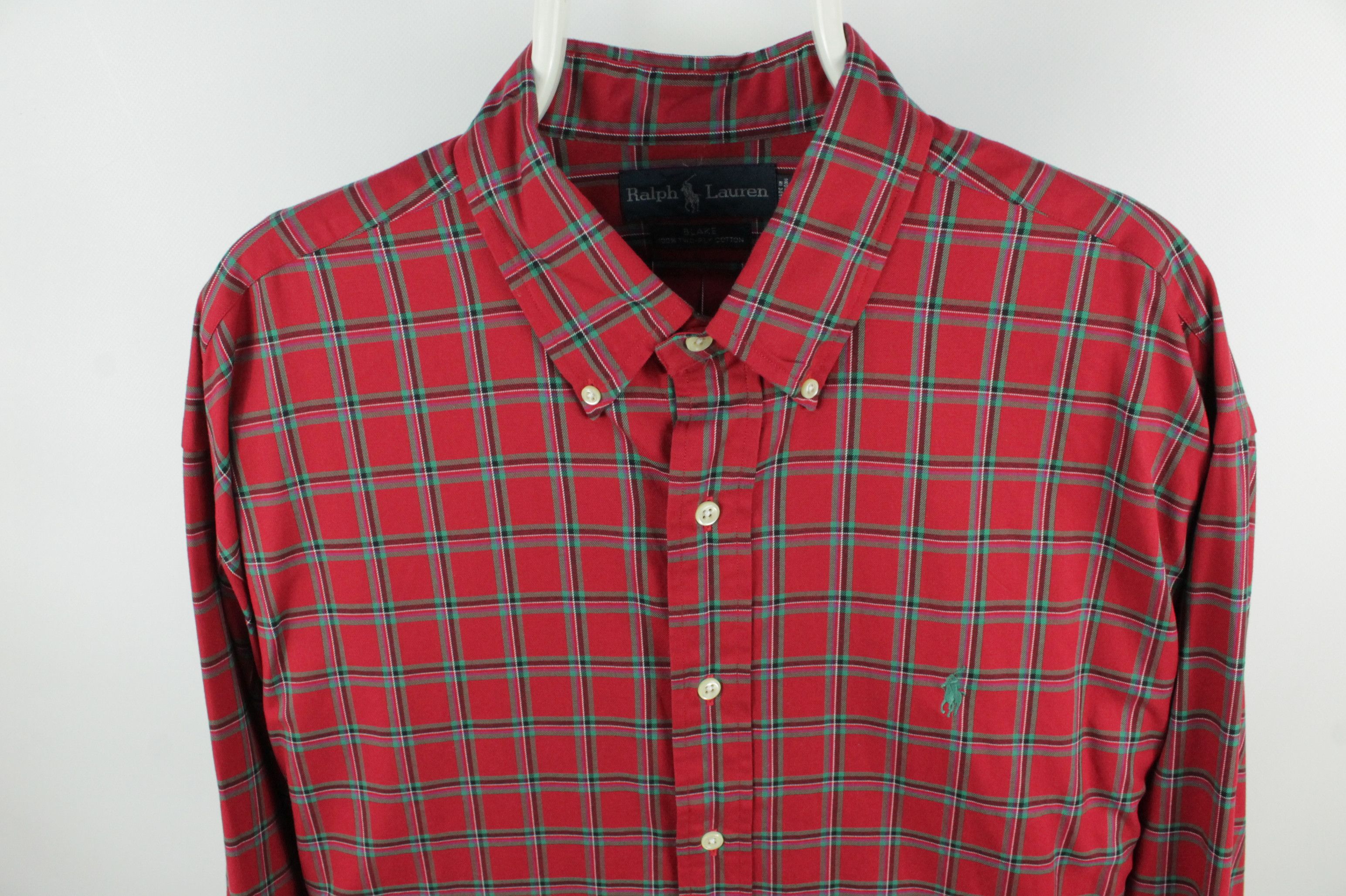 Polo Ralph Lauren Vintage Polo Ralph Lauren Blake Two Ply Cotton Casual Shirt Size US XL / EU 56 / 4 - 2 Thumbnail